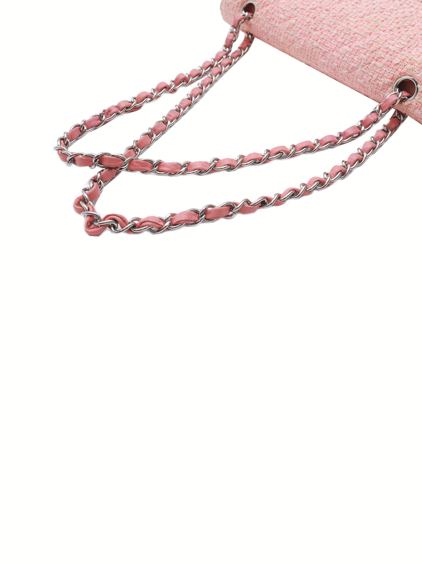 Chanel 2000s SS Rare Pink Tweed Flap