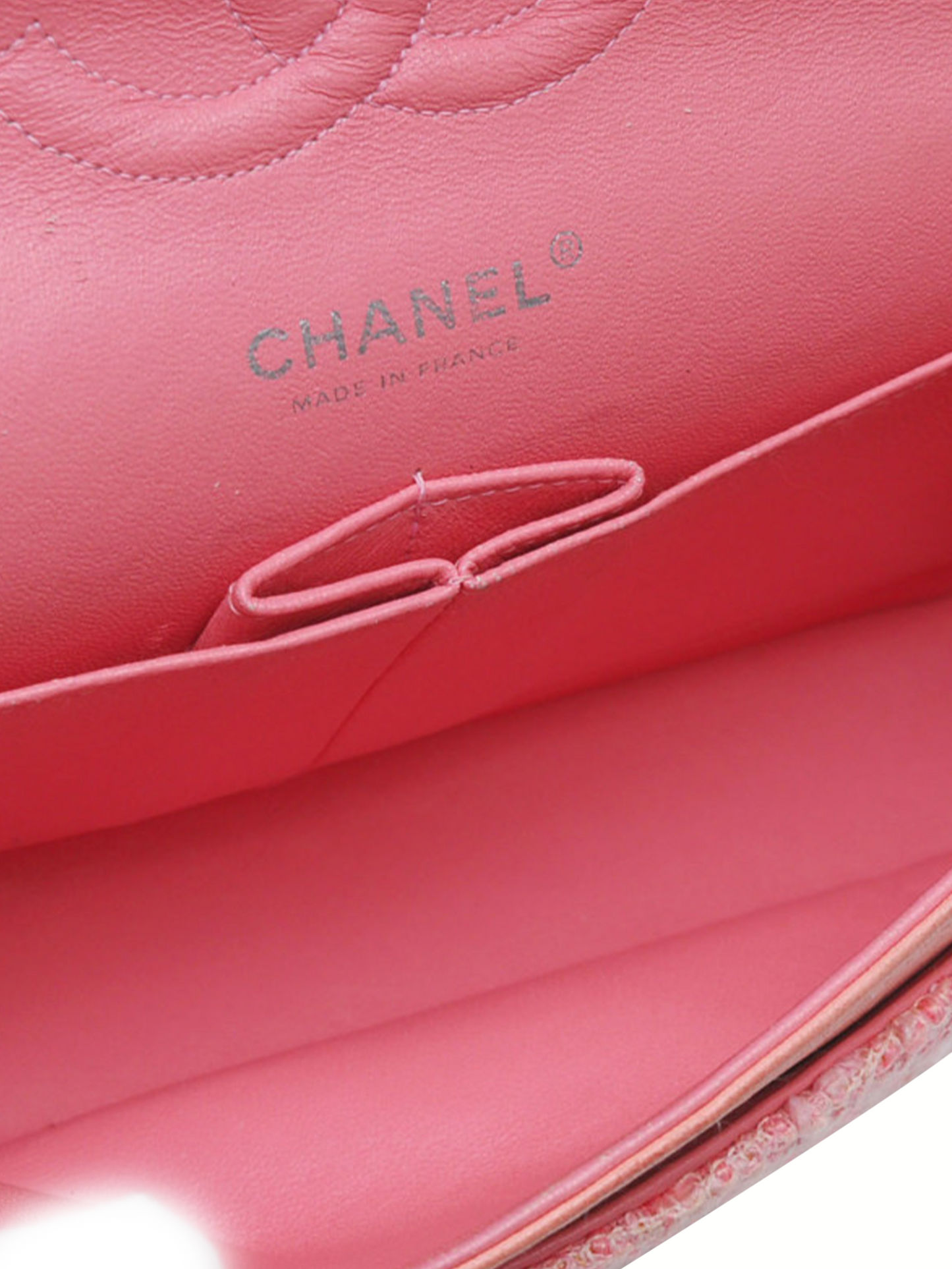 Chanel 2000s SS Rare Pink Tweed Flap