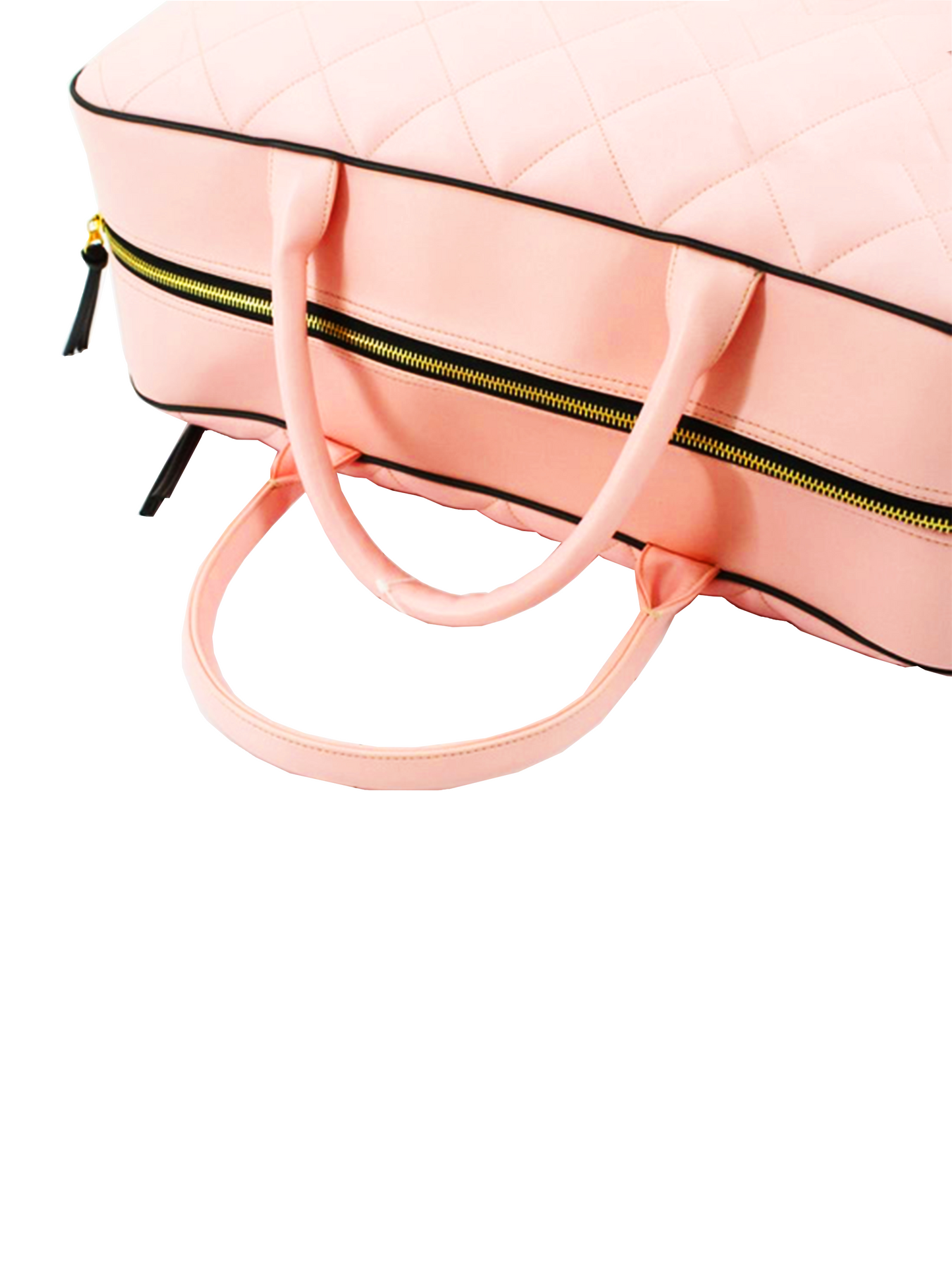 Chanel 2000s Pink Logo Quilted Duffle
