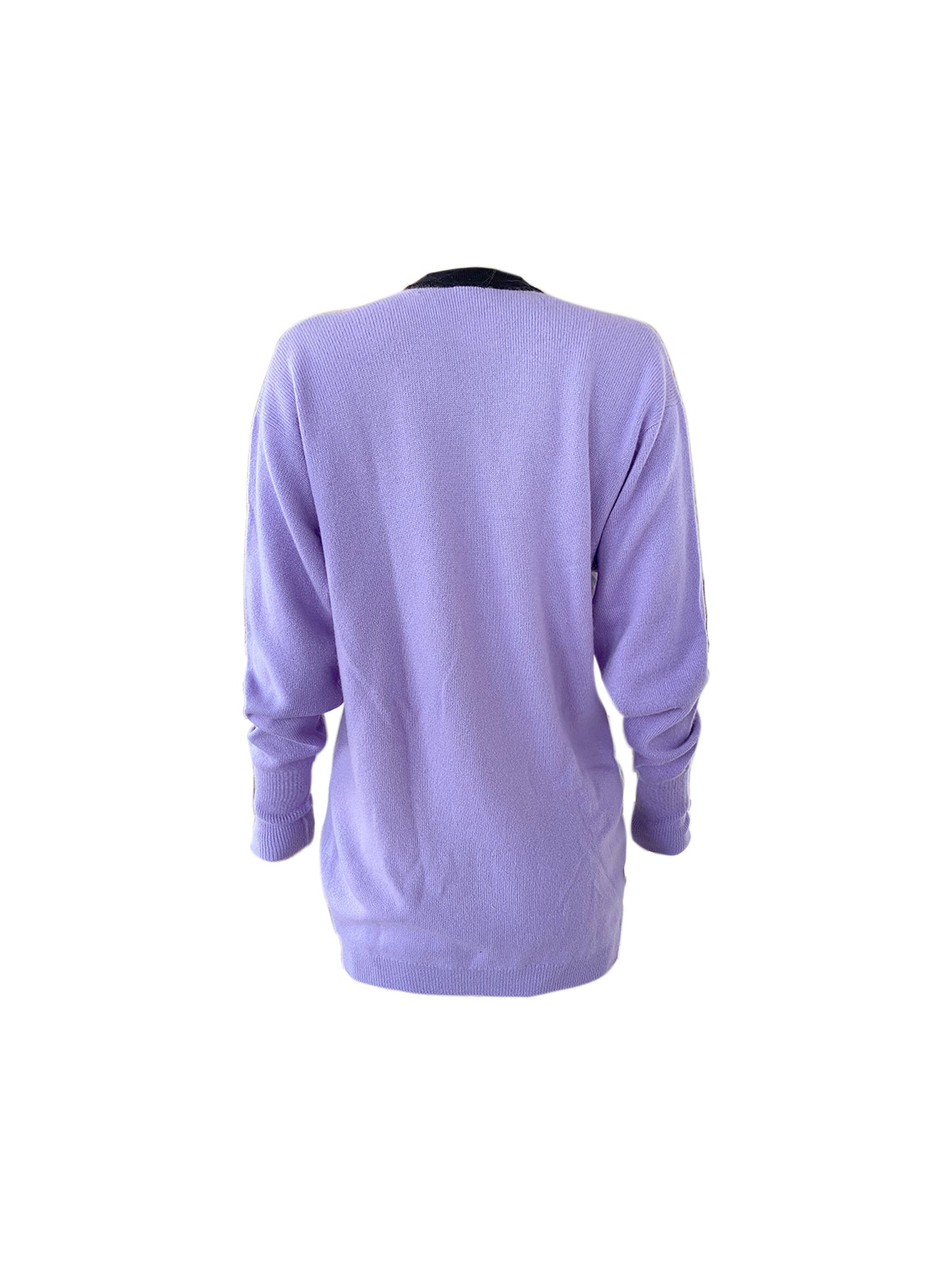Chanel 1990s Rare Cashmere Purple Cardigan