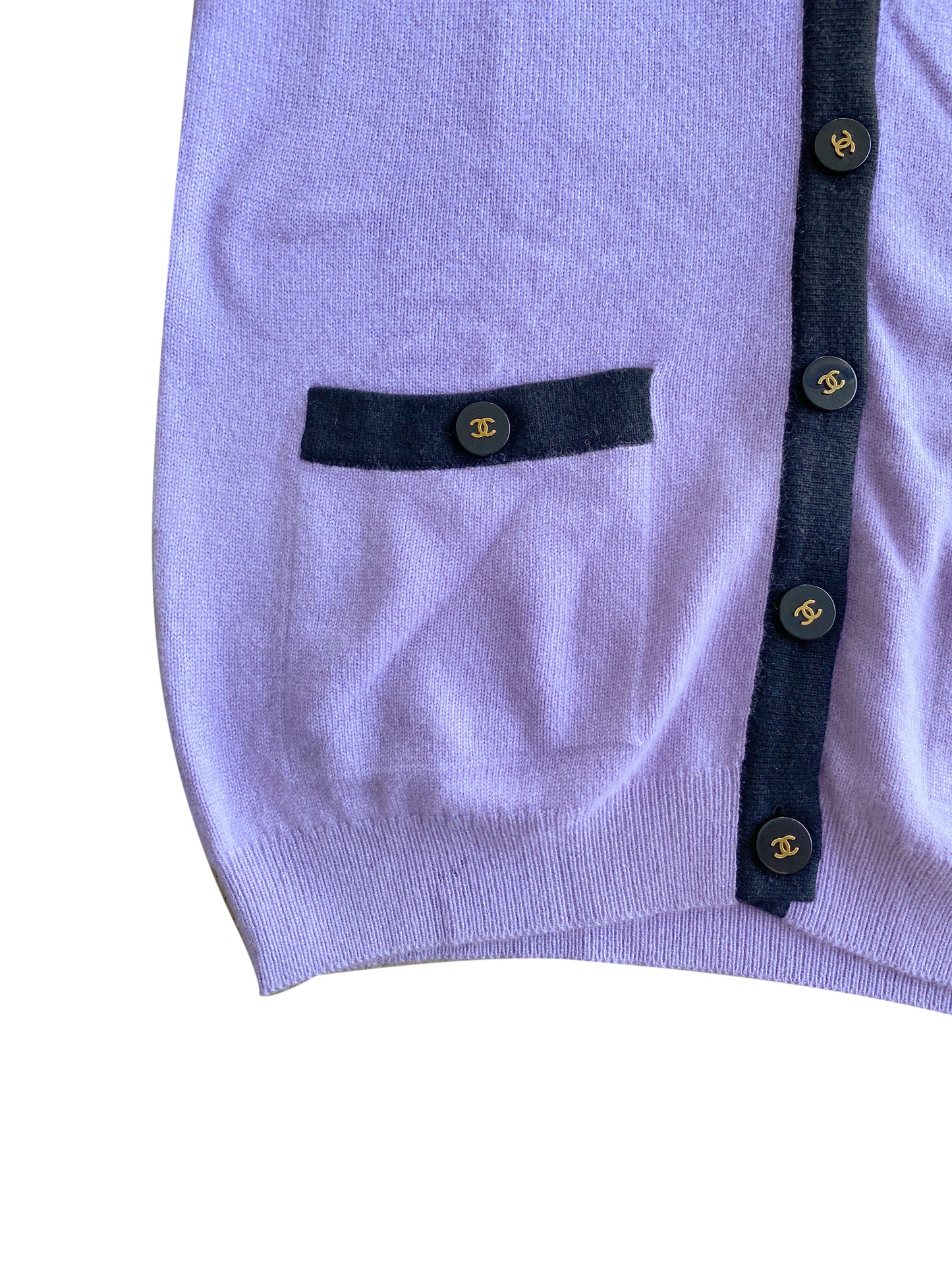 Chanel 1990s Rare Cashmere Purple Cardigan