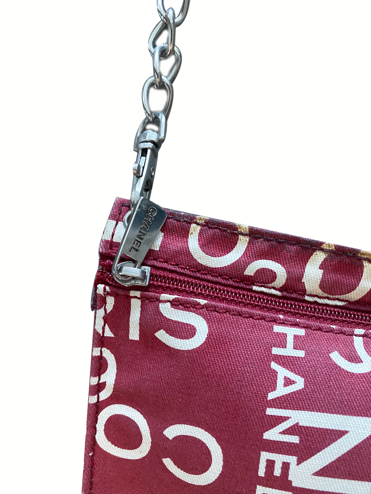 Chanel 2000s Sports Pink Drop Chain Bag
