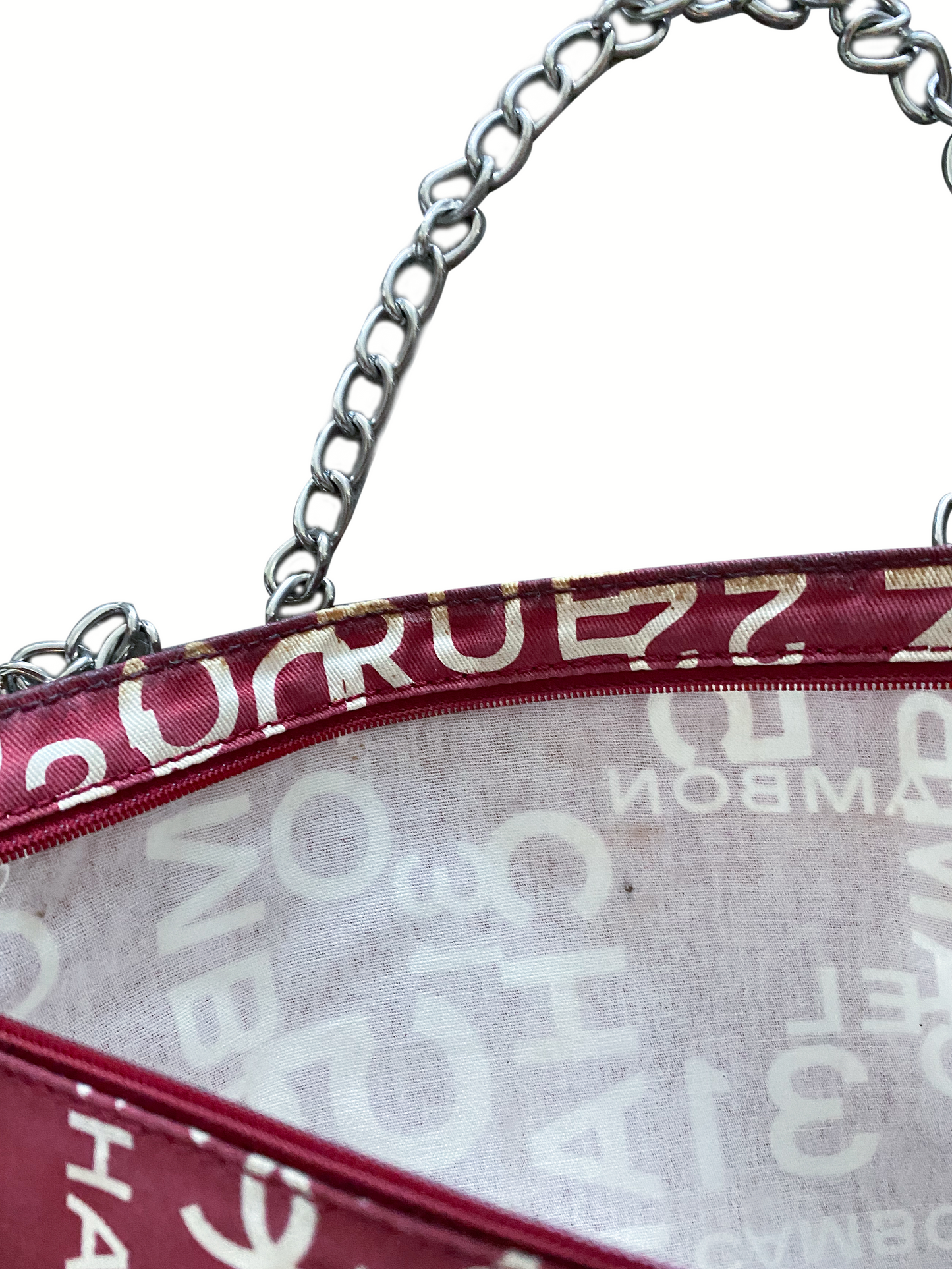 Chanel 2000s Sports Pink Drop Chain Bag