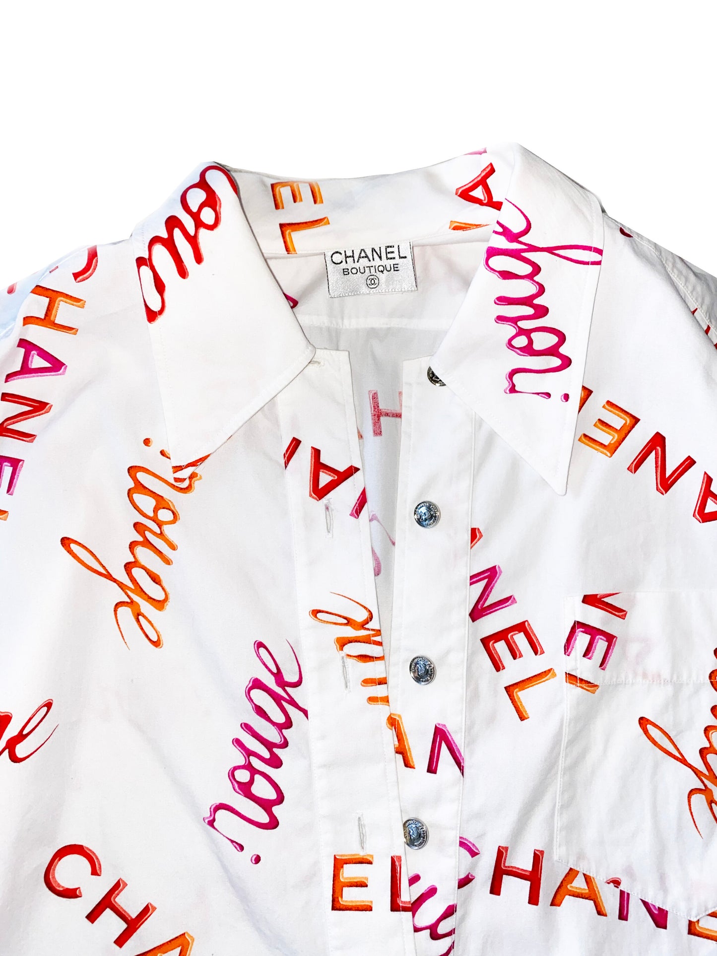Chanel Rouge 1996 S/S Cotton Shirt
