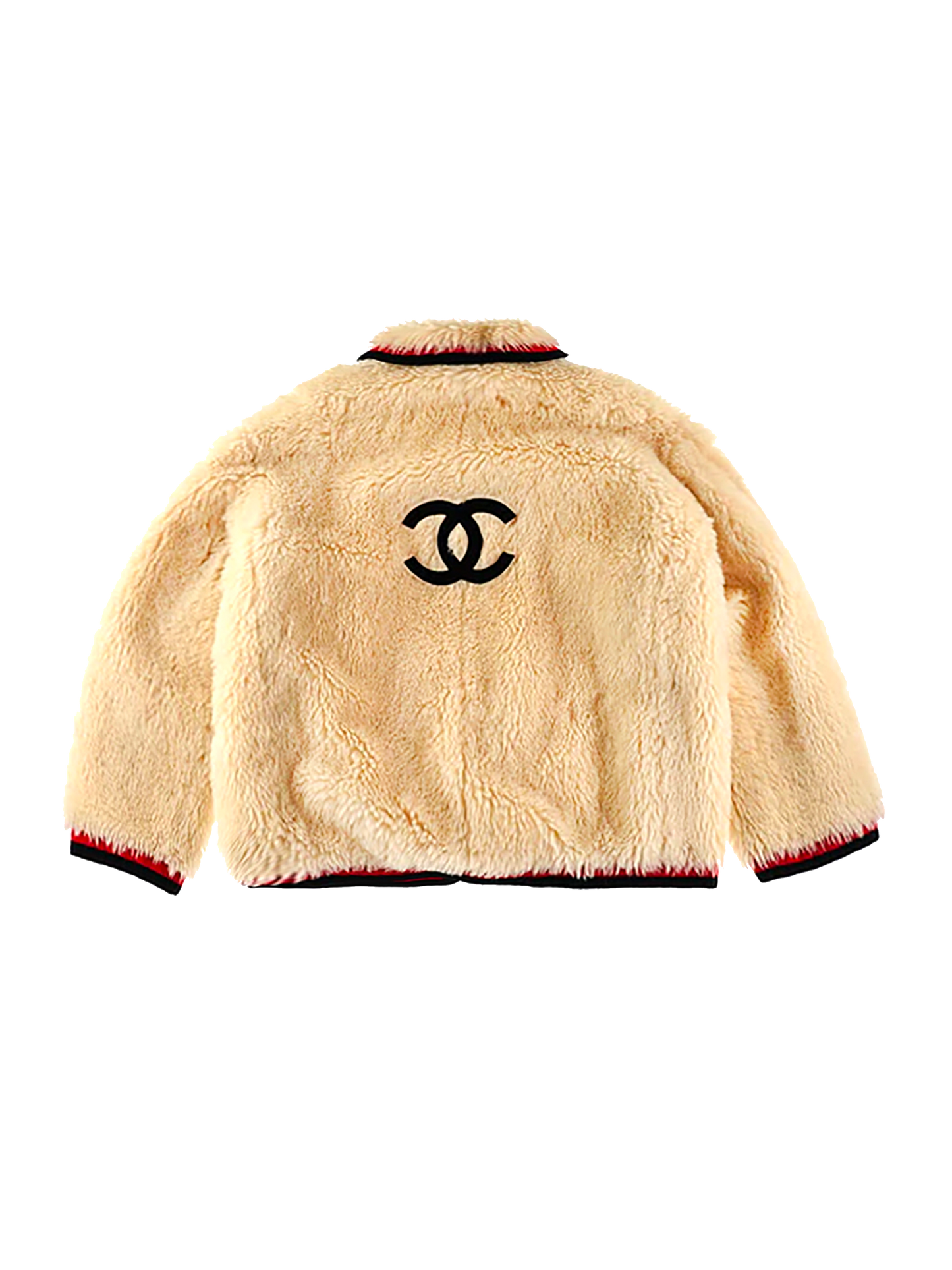 Chanel Rare Alpaca Fur 1994 Fuzzy CC Jacket