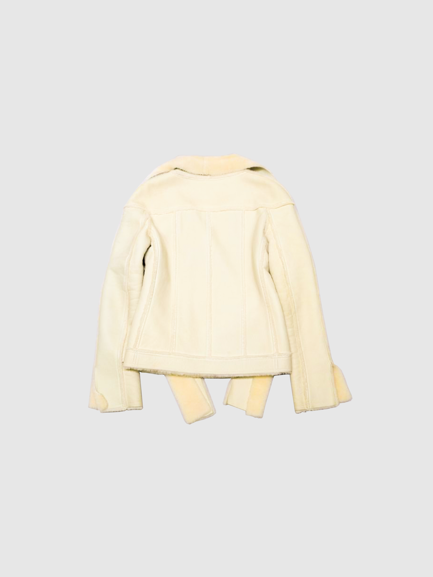 Chanel 1997 FW Cream Shearling Jacket
