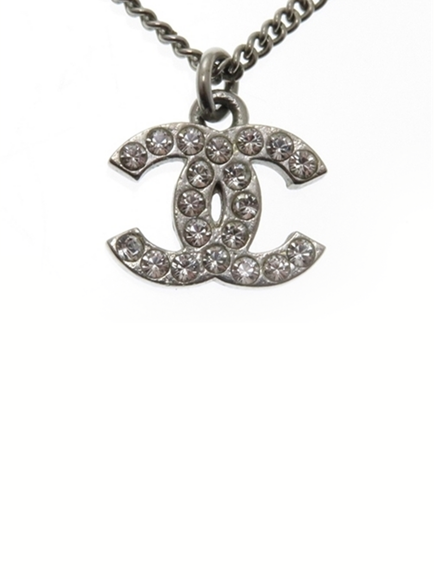 Chanel Silver Gemstone Necklace