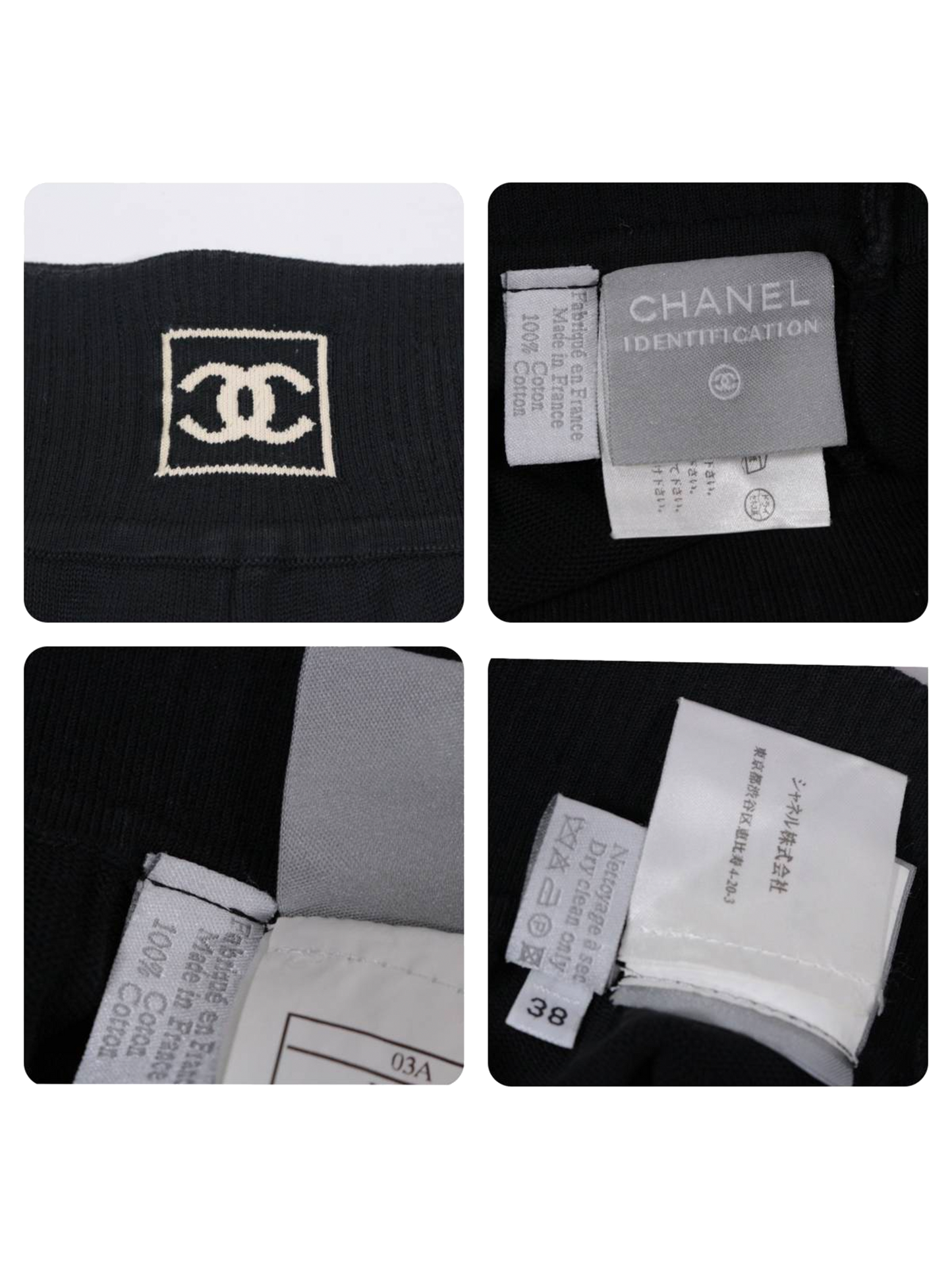 Chanel 2000s Sports Knit Black Pants