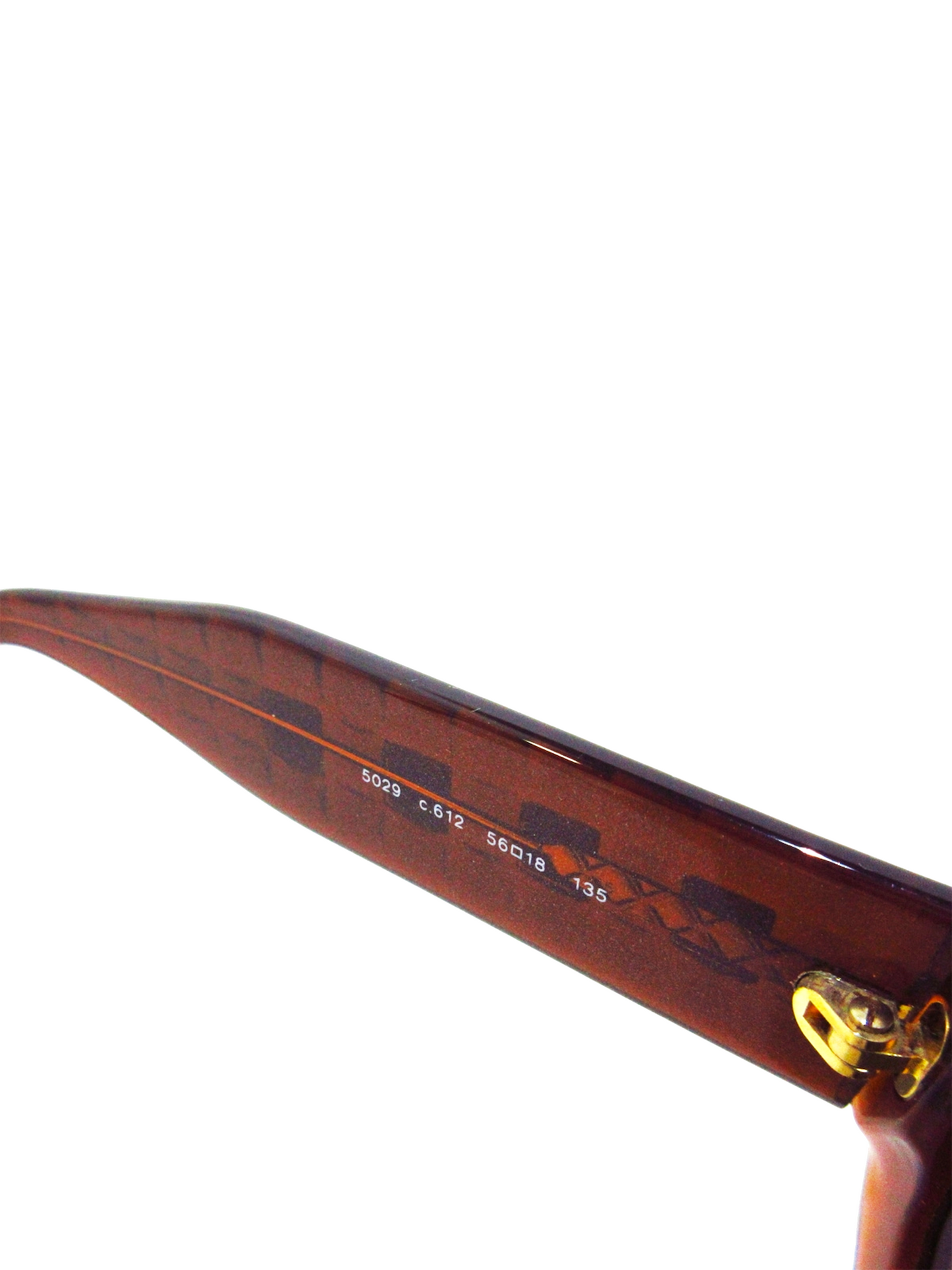 Chanel 2000s Brown Gold Charm Sunglasses