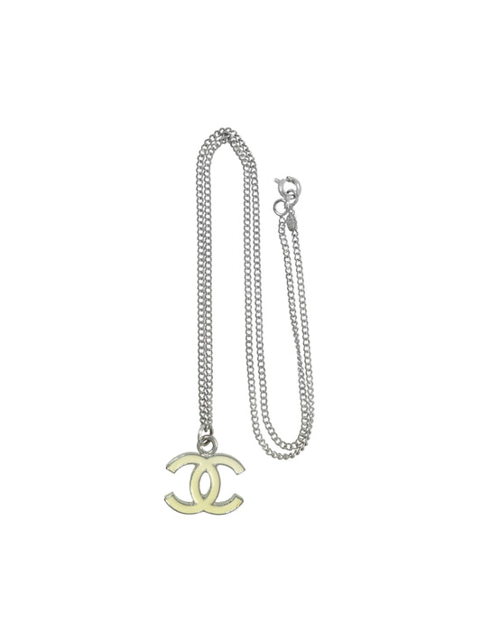 Chanel 2000s Small White Charm Necklace