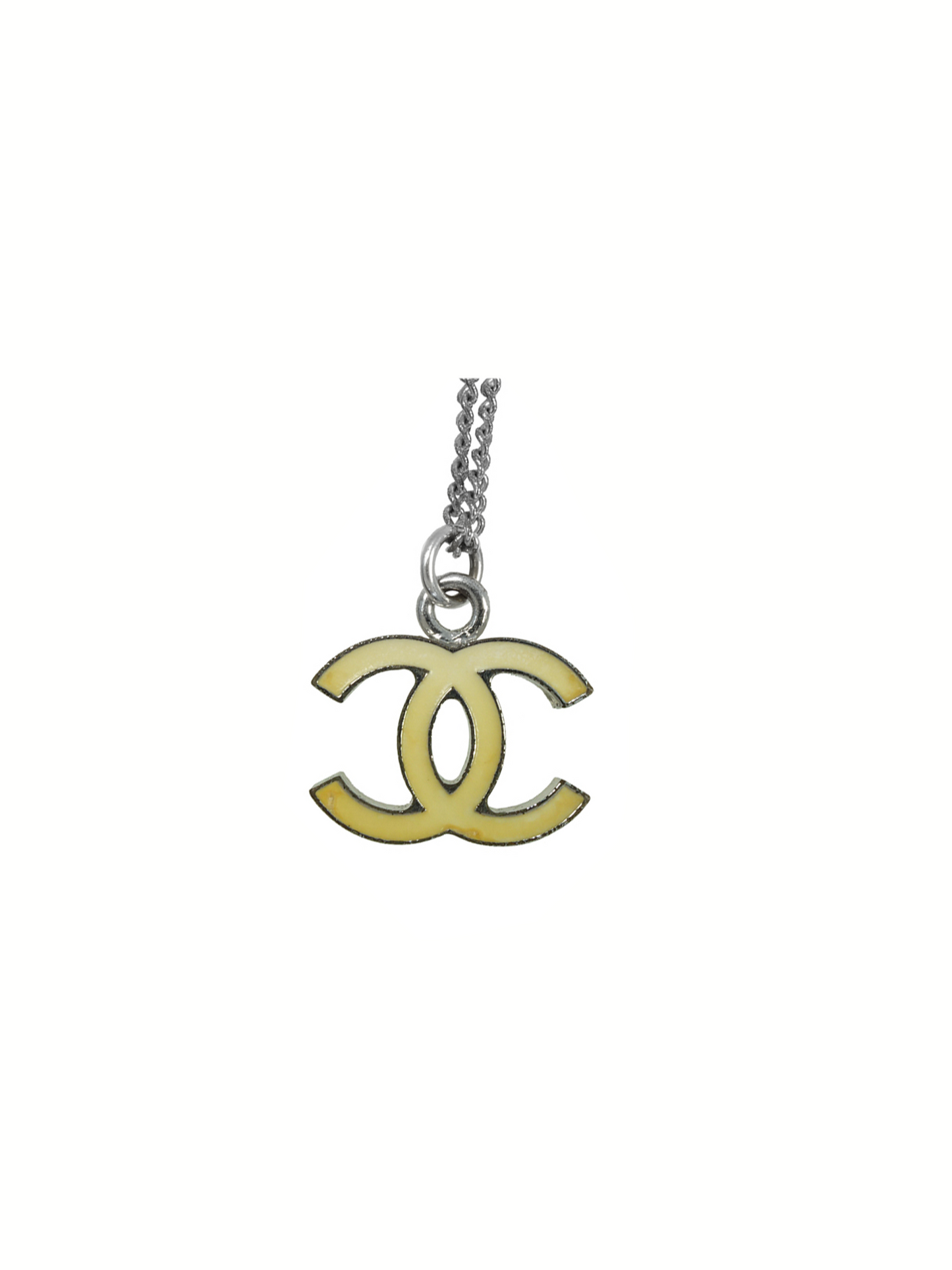 Chanel 2000s Small White Charm Necklace