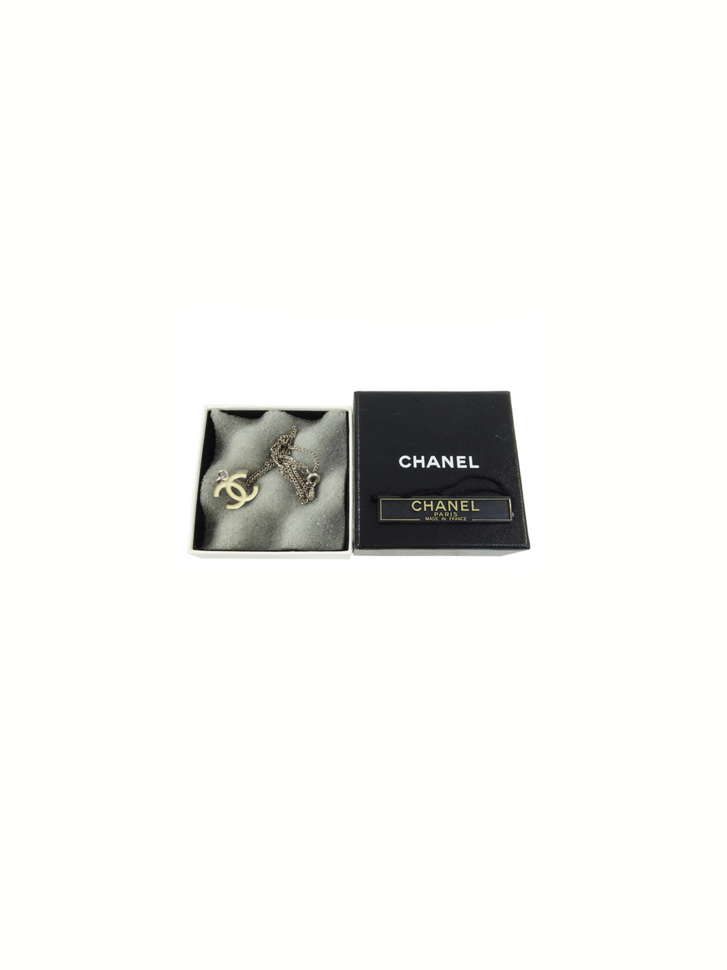 Chanel 2000s Small White Charm Necklace