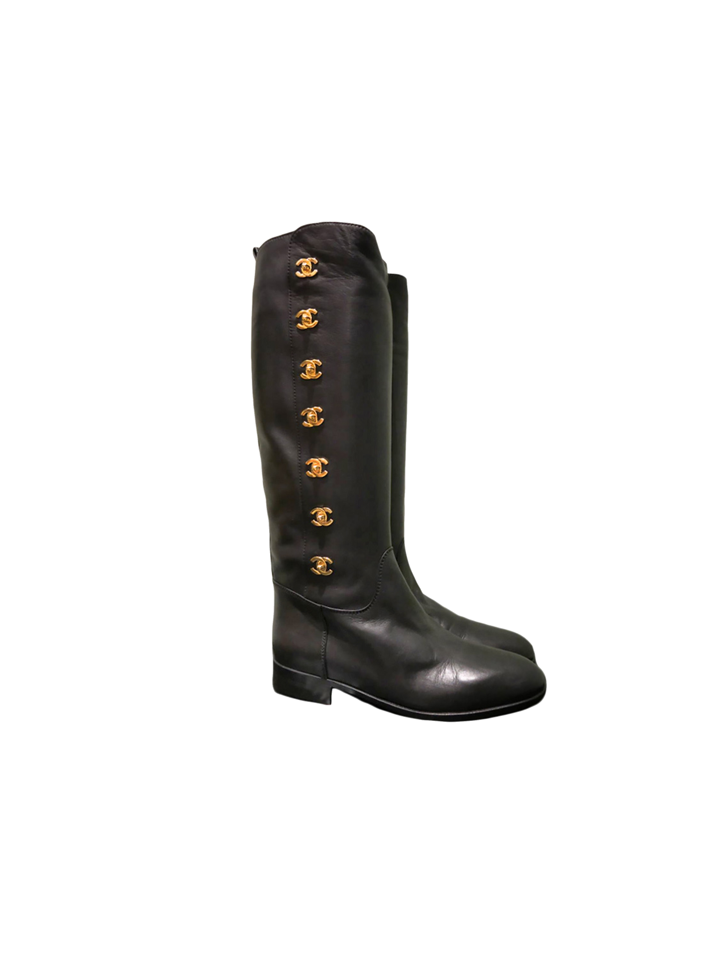 Chanel Extremely Rare 1996 A/W Turnlock Boots
