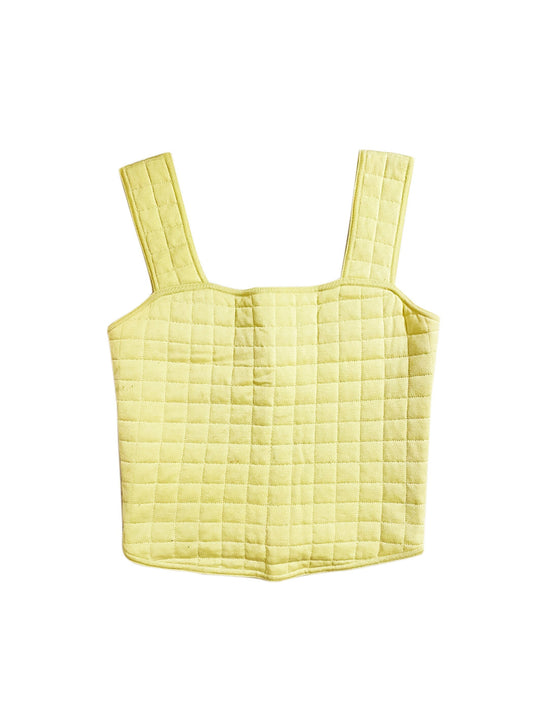 Chanel Sports Quilted Yellow Top