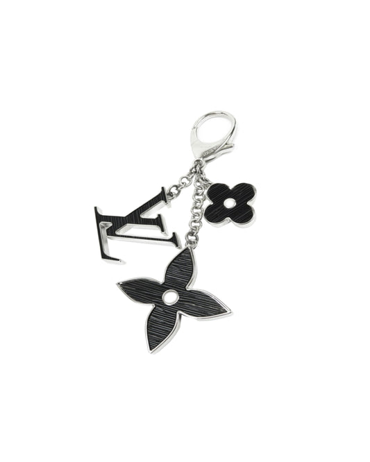 Louis Vuitton 2000s Silver and Black Key Chain