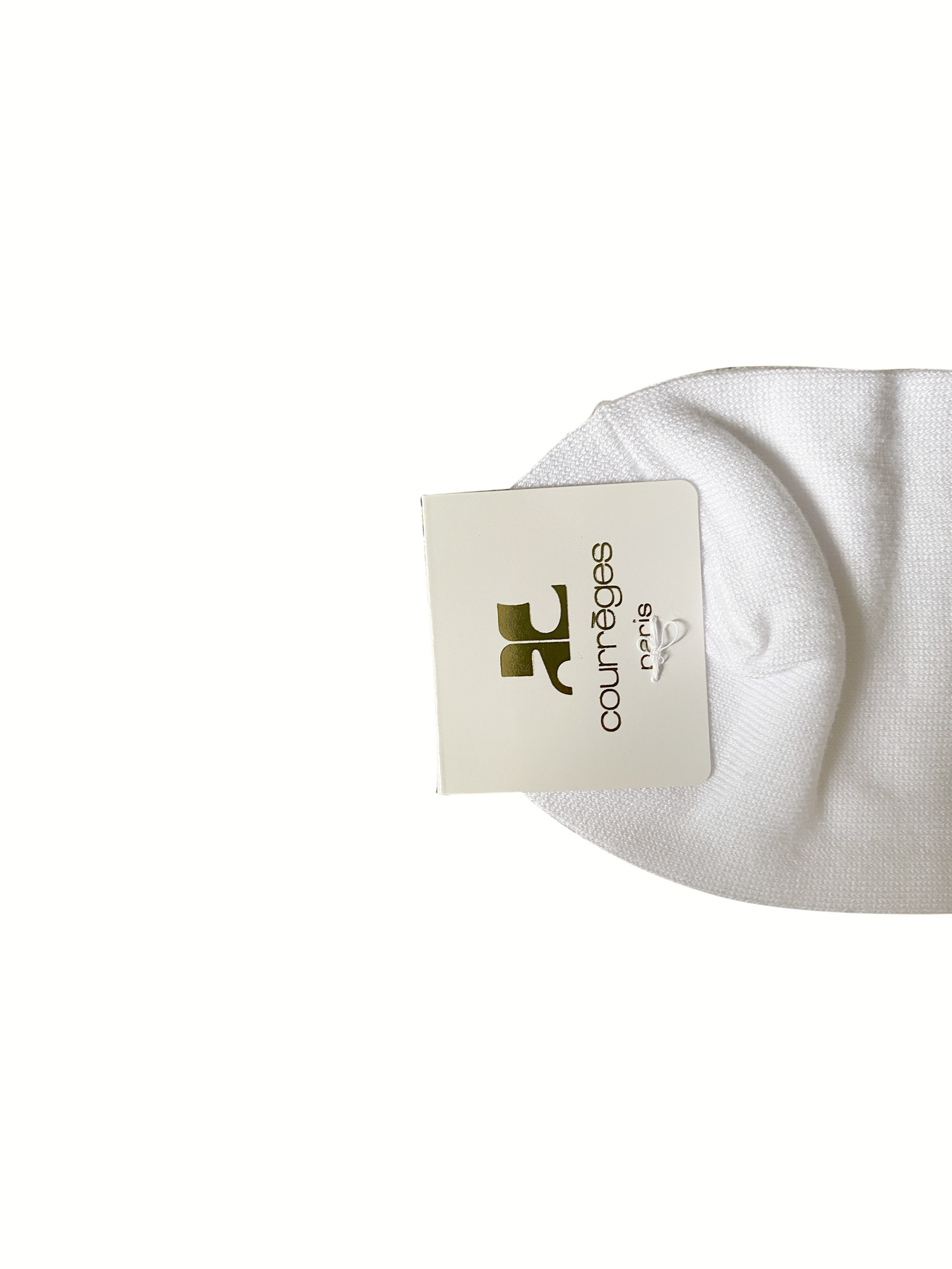 Courrèges 2000s White Knit Socks