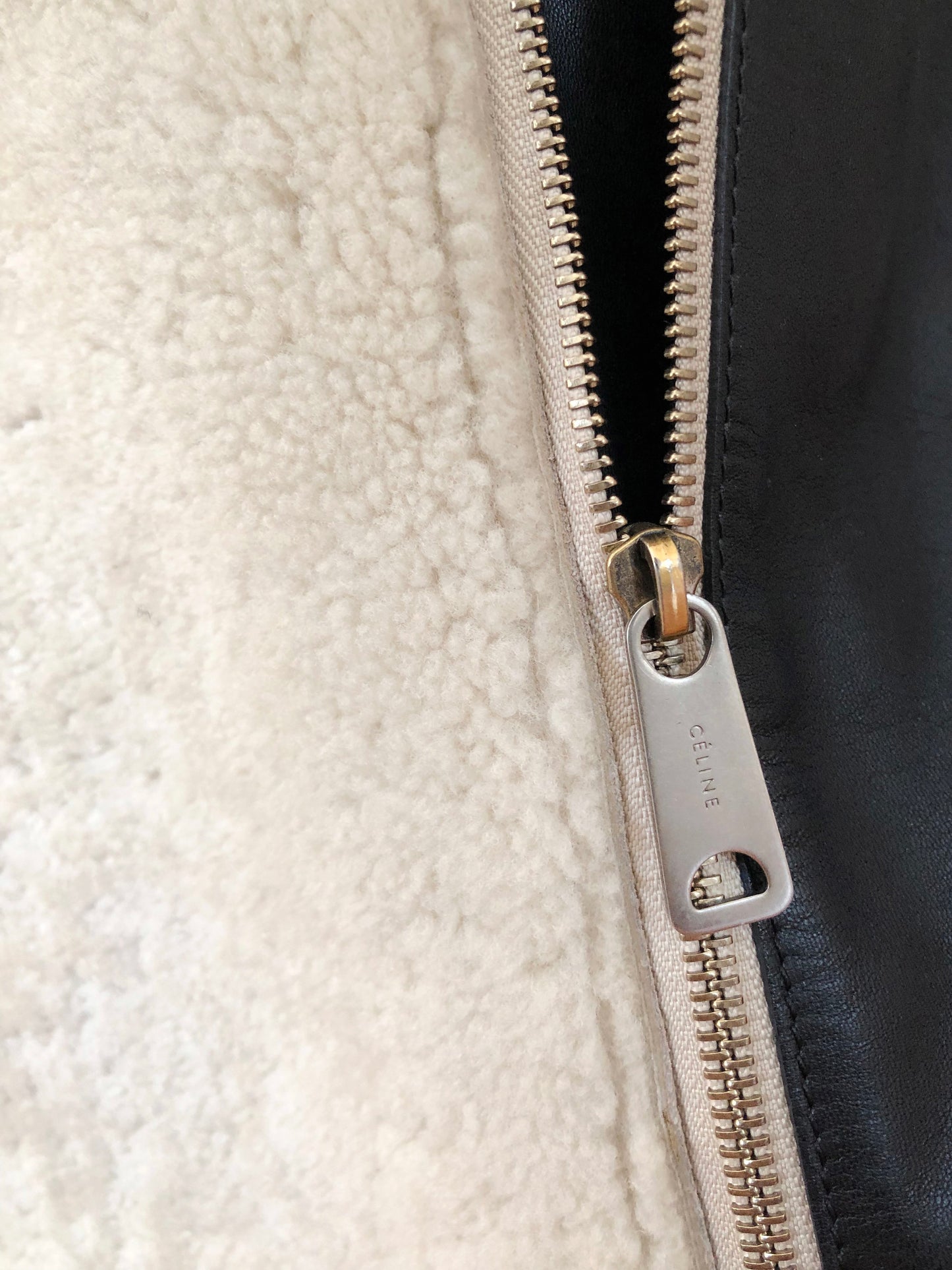 Celine by Phoebe Philo Fall 2012 Shearling Vertical Cabas