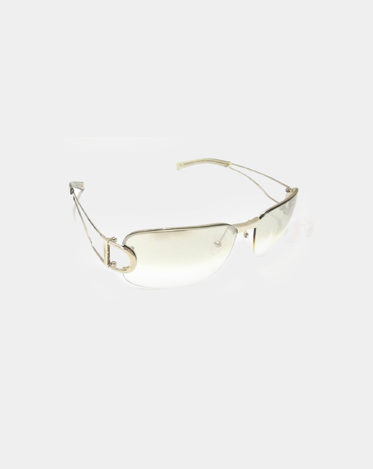 Christian Dior 2000s Rimless Silver Sunglasses