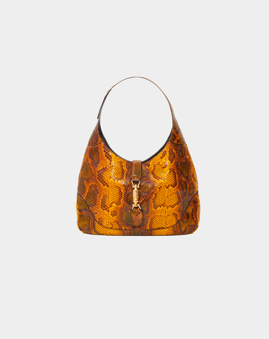 Gucci 2010s Yellow Python Jackie Bag