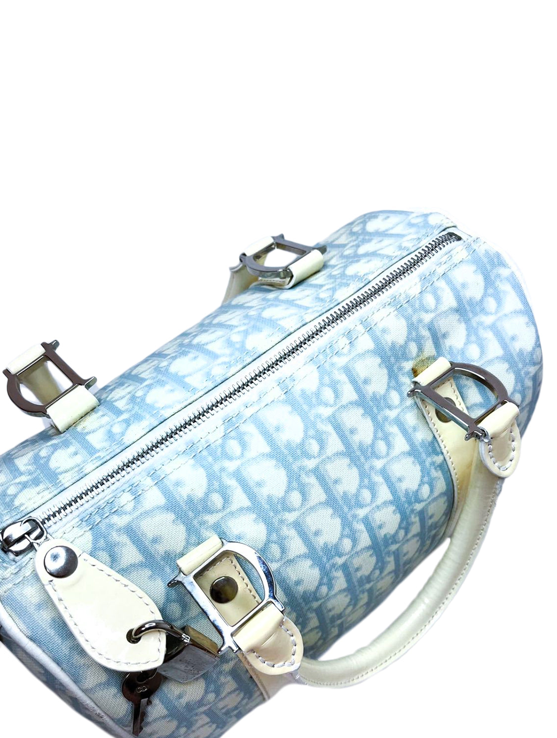 Christian Dior 2000s Blue Trotter Handbag
