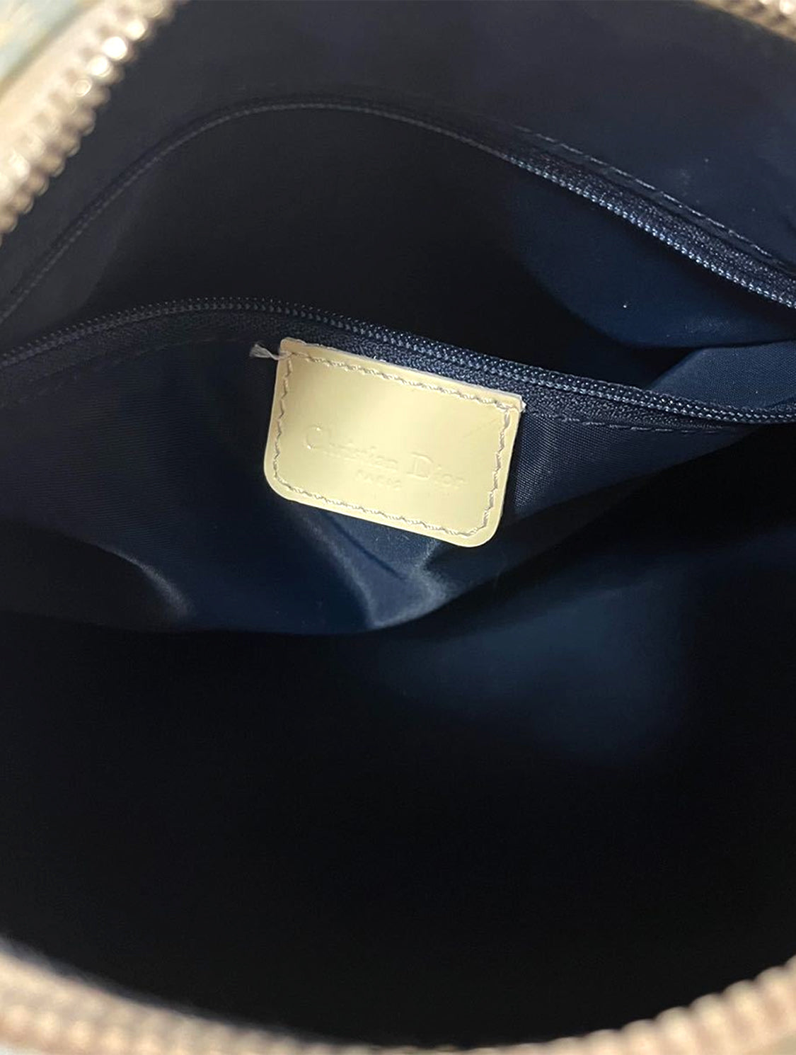 Christian Dior 2000s Blue Trotter Handbag
