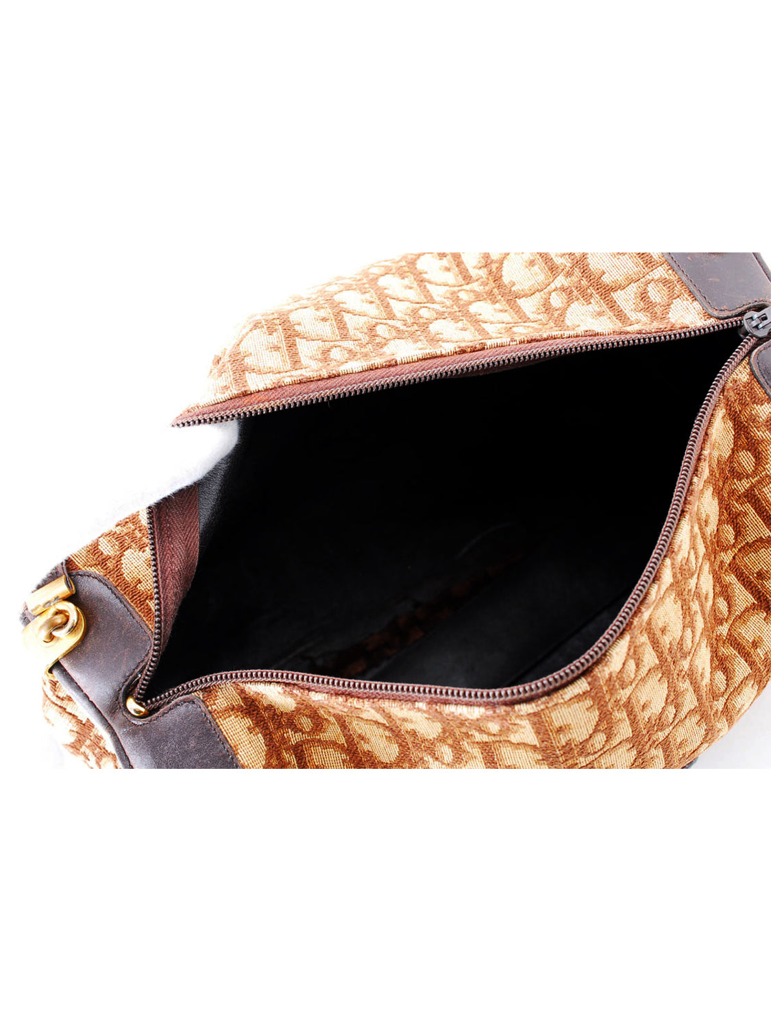 Christian Dior 2000s CD Brown Trotter Bag