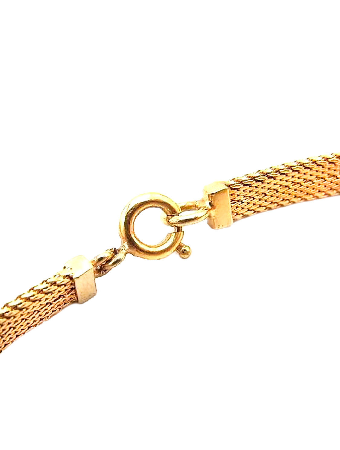 Christian Dior 2000s Gold Mesh CD Choker Necklace