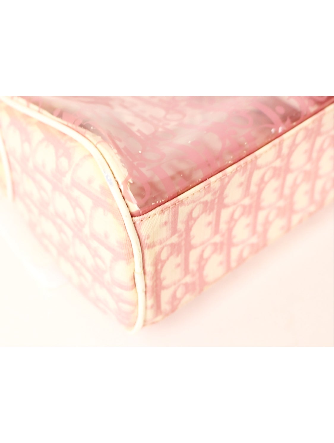 Christian Dior 2000s Pink Vinyl Monogram Square Crossbody