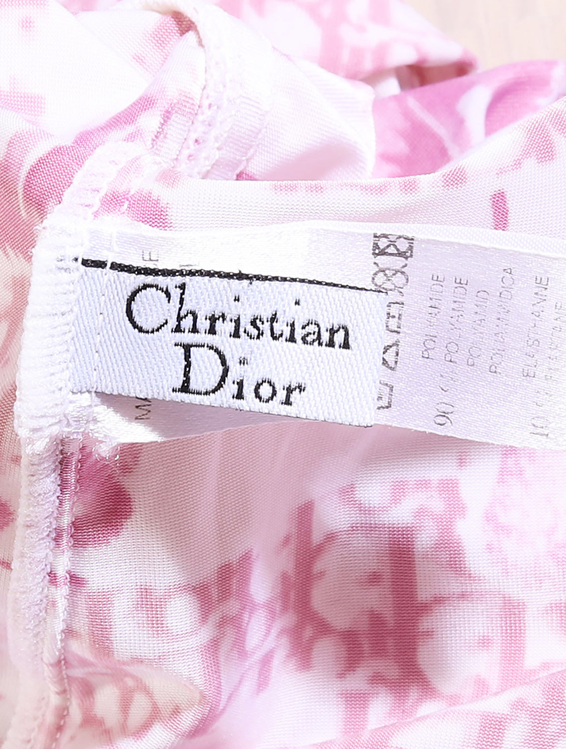 Christian Diorissimo SS 2005 Monogram Pink Dress