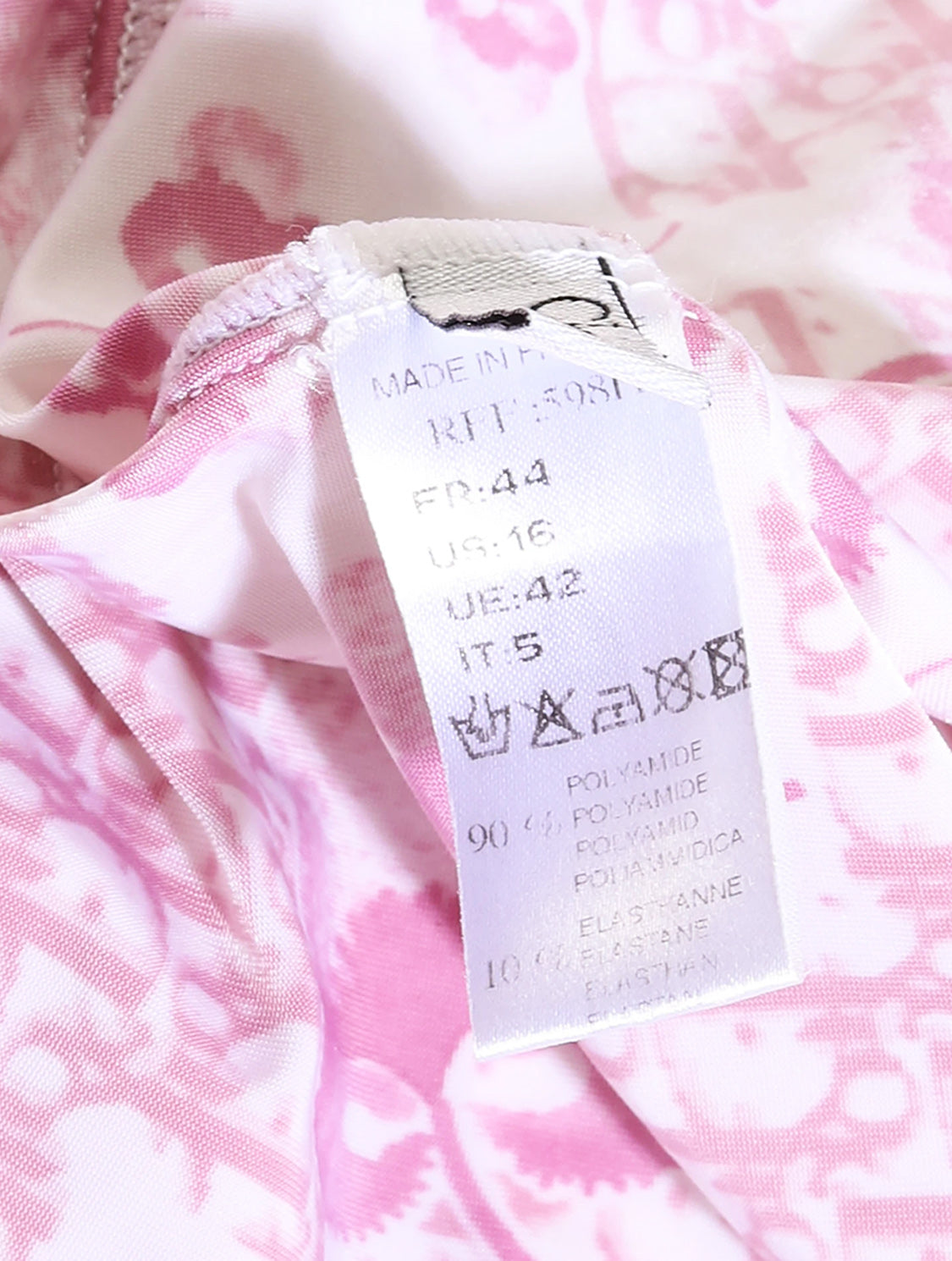 Christian Diorissimo SS 2005 Monogram Pink Dress