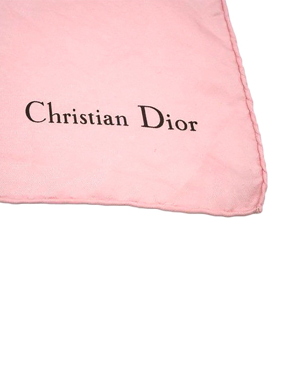 Christian Dior 2000s Pink Letter Gradient Scarf