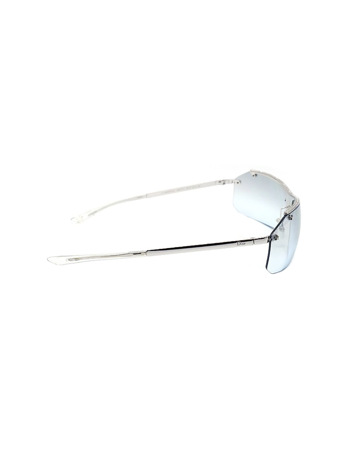 Christian Dior 2000s Silver Frameless Sunglasses