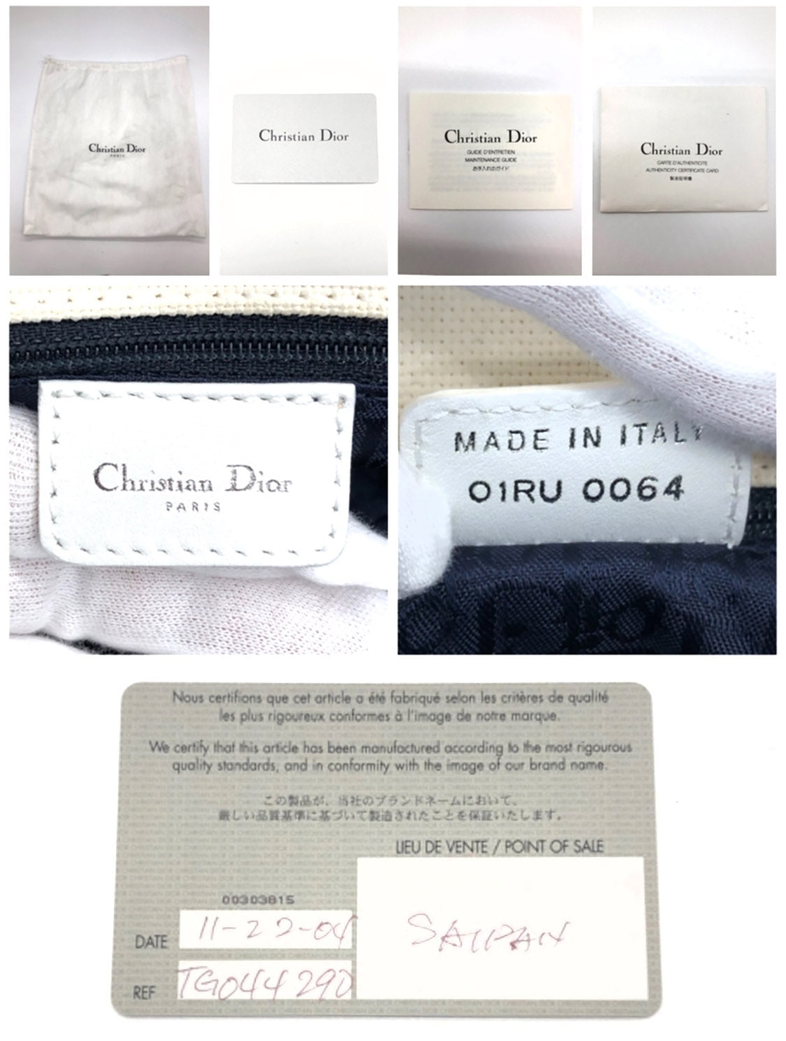 Christian Dior 2000s Rare Canvas Blue Strap Trotter Bag