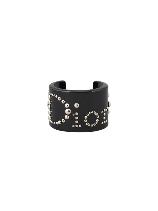 Christian Dior 2000s Black Studded Cuff