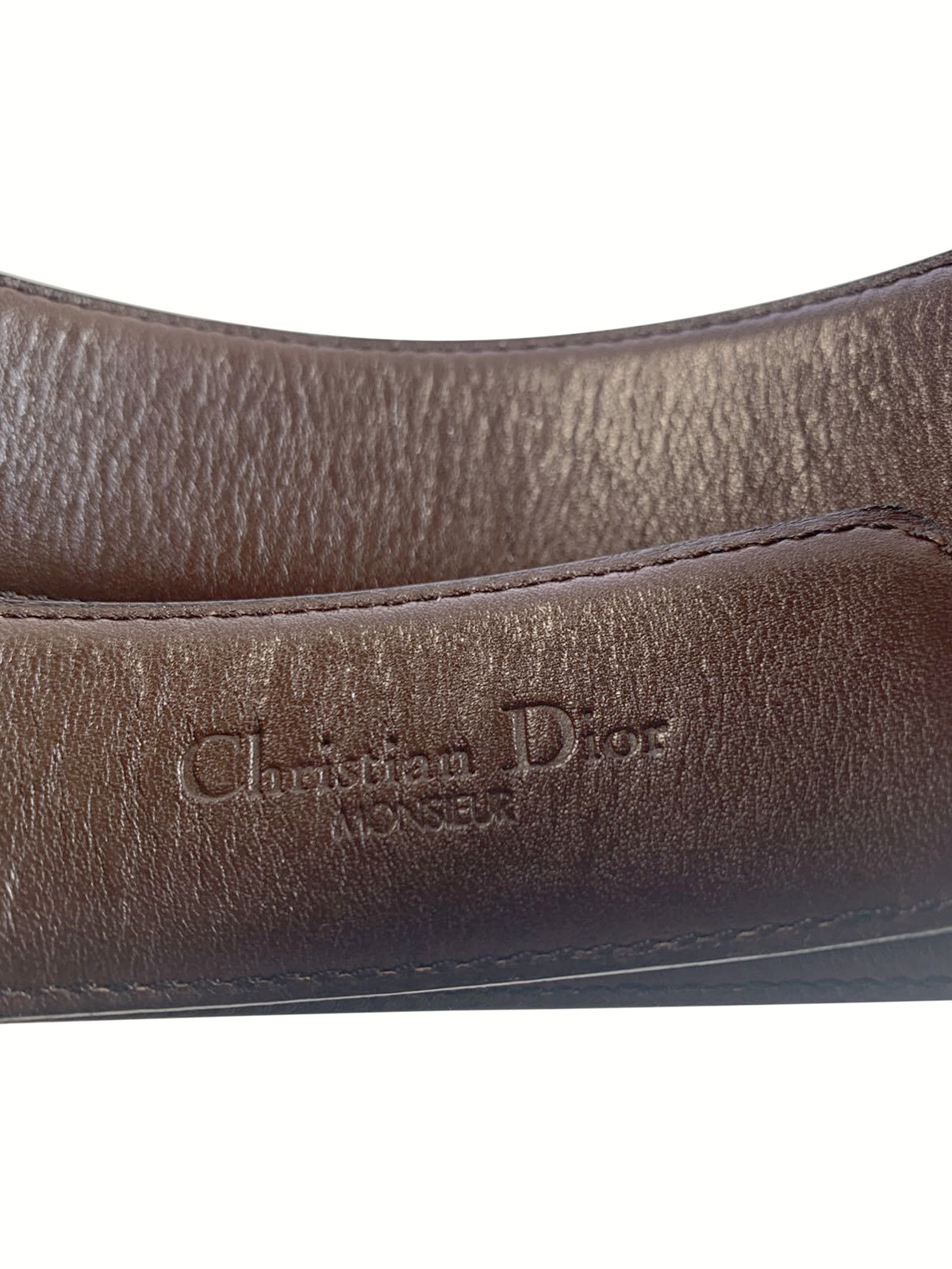 Christian Dior 2000s Black Leather Belt