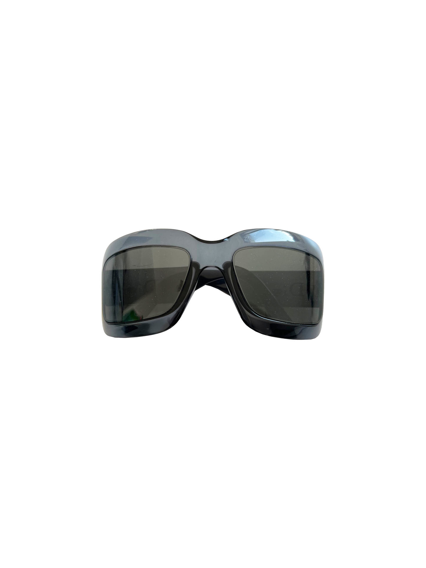 Christian Dior 2000s Acetate Blue Square Sunglasses