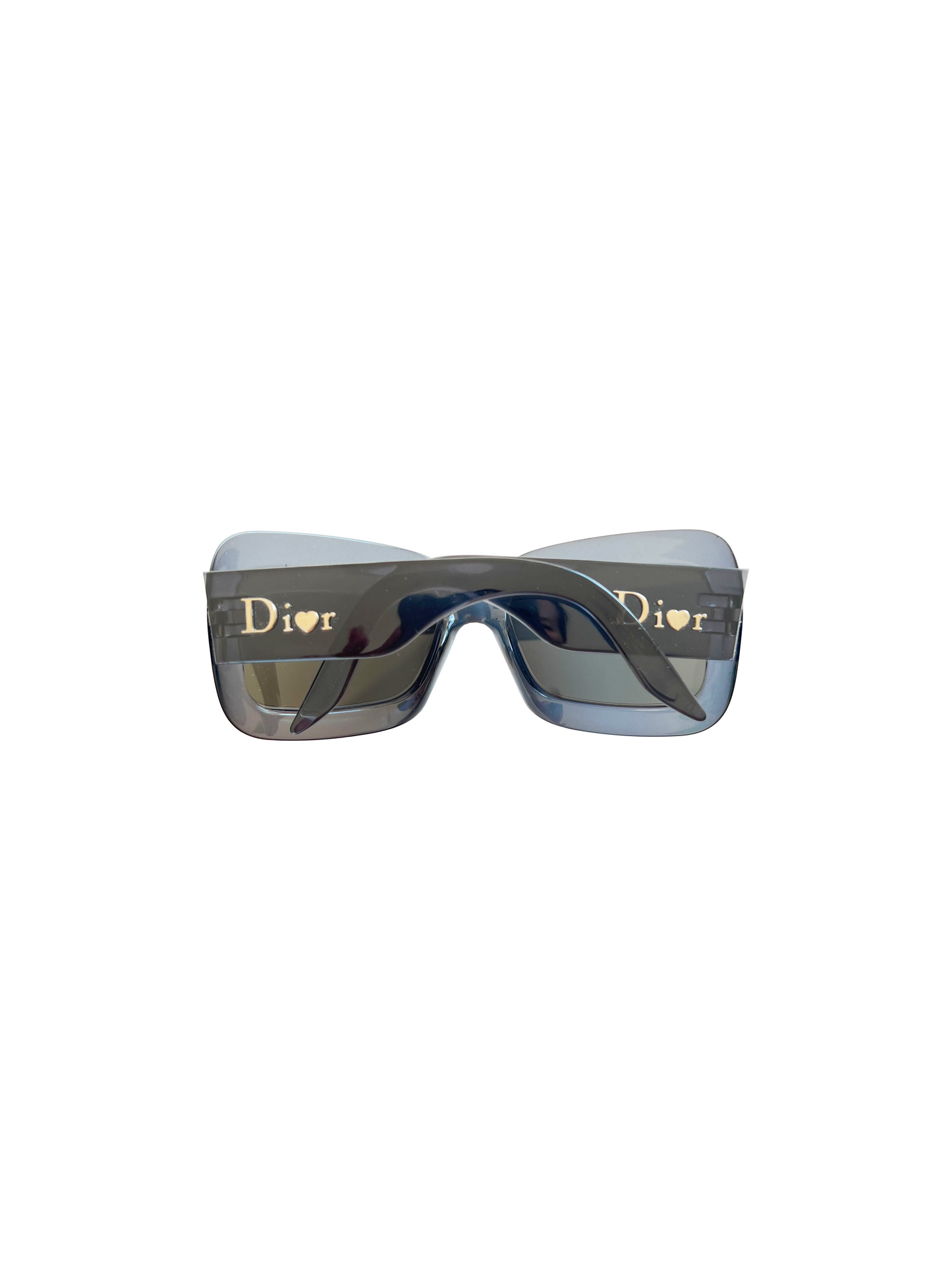 Christian Dior 2000s Acetate Blue Square Sunglasses