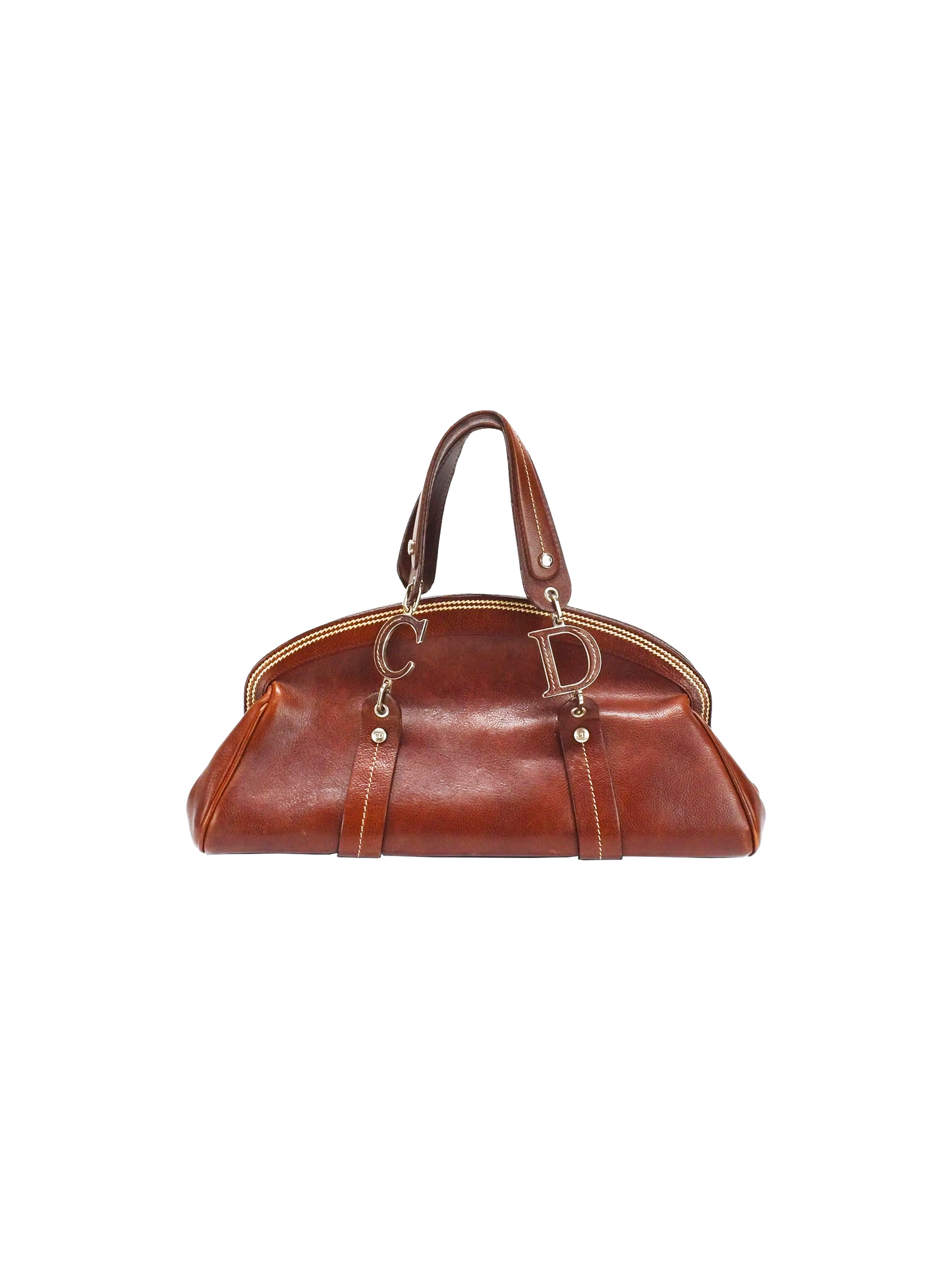 Christian Dior 2000s Rare Floral Bowler Bag
