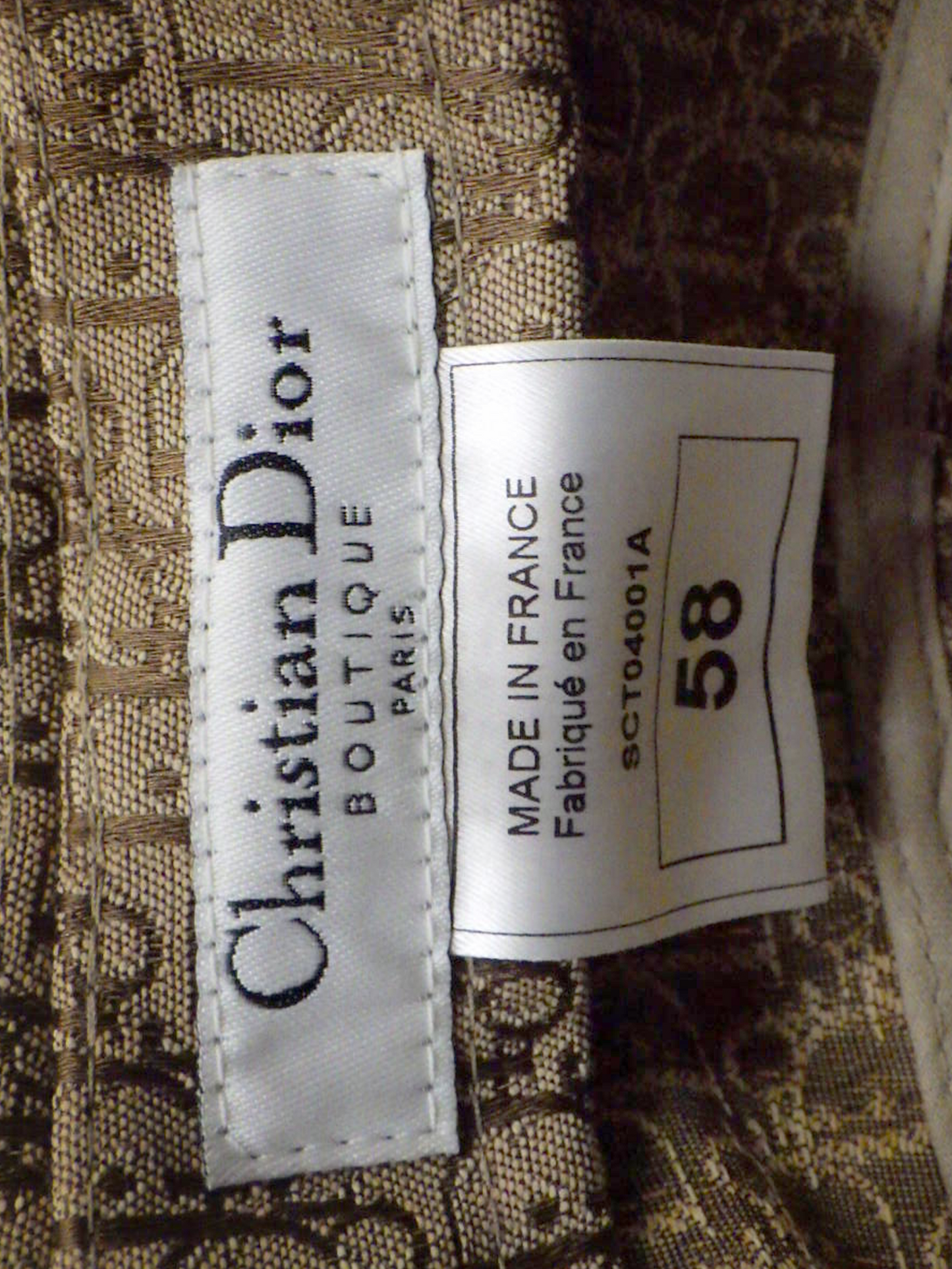Christian Dior 2000s Brown Monogram Hat
