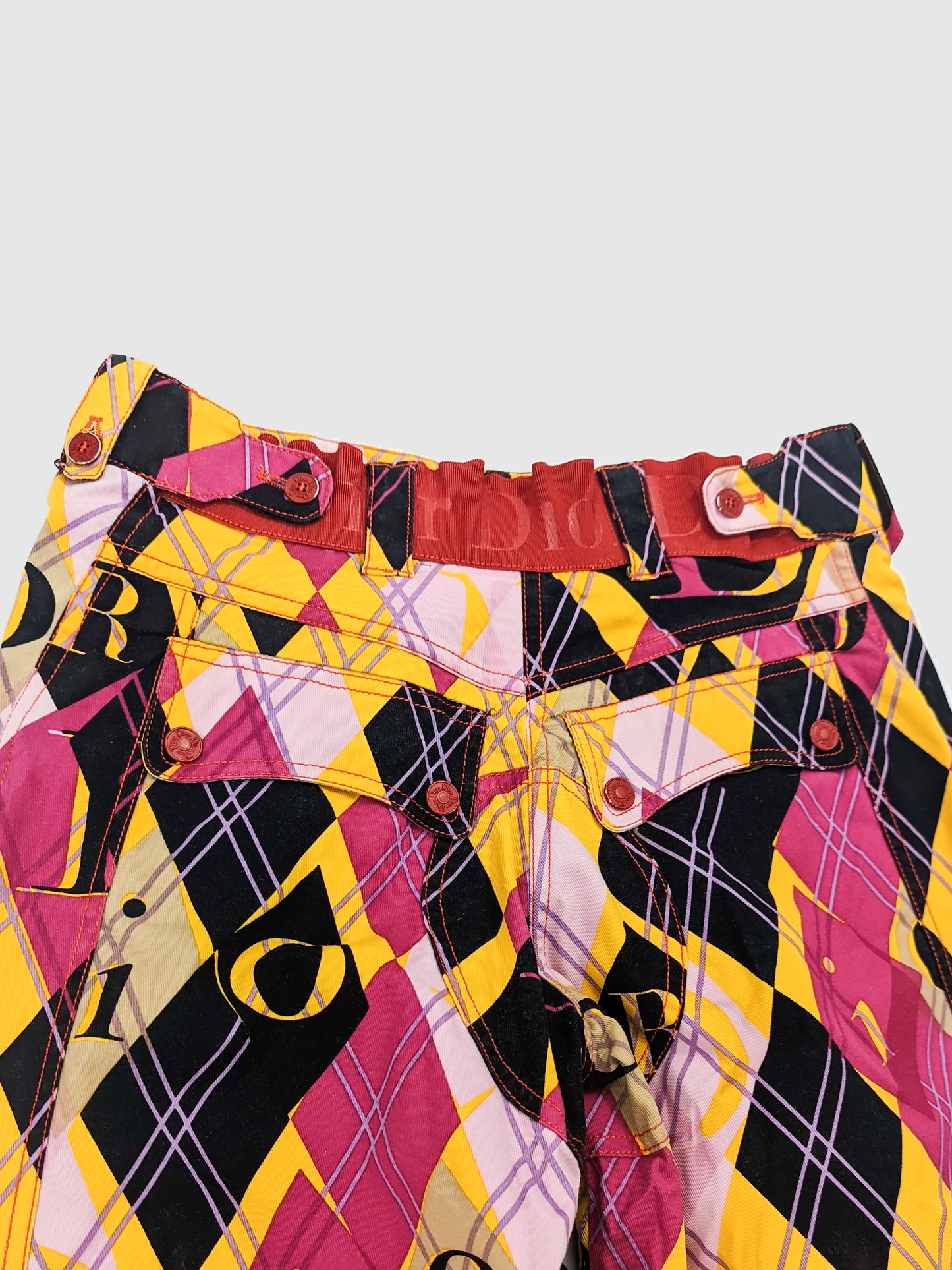 Christian Dior By John Galliano FW 2004 Harlequin Cropped Trousers