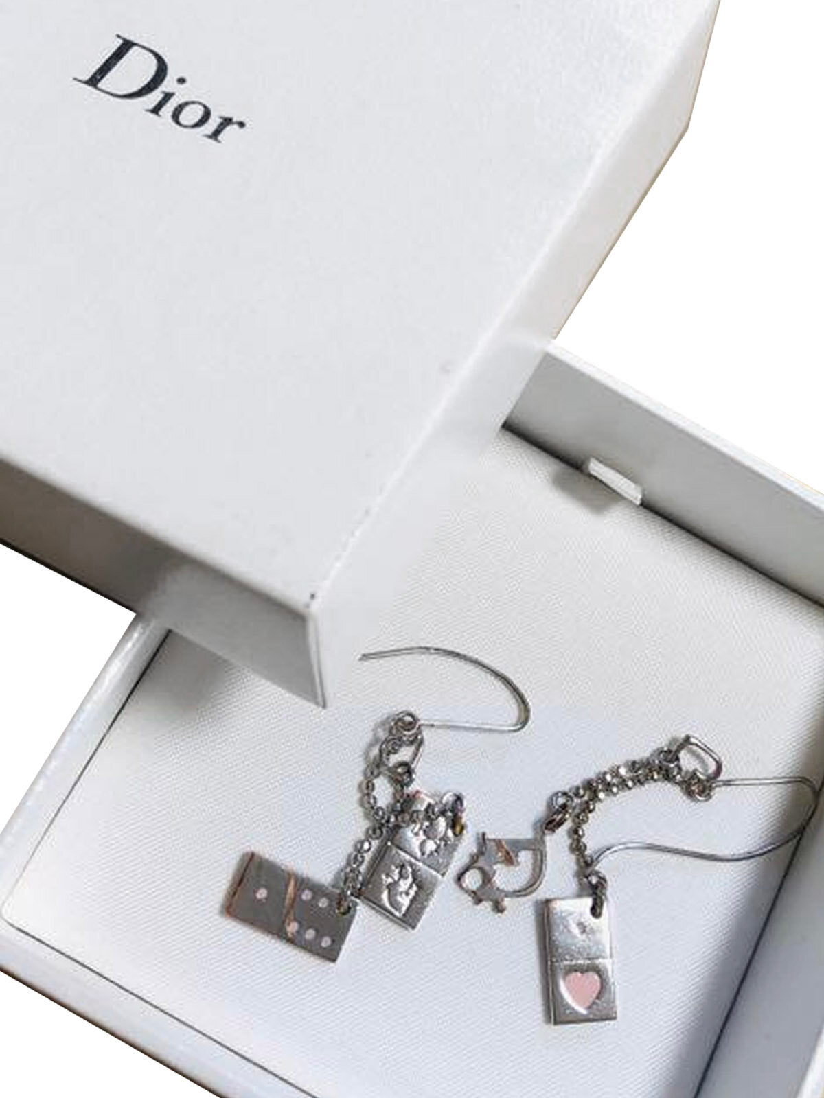 Christian Dior 2000s Domino Drop Earrings
