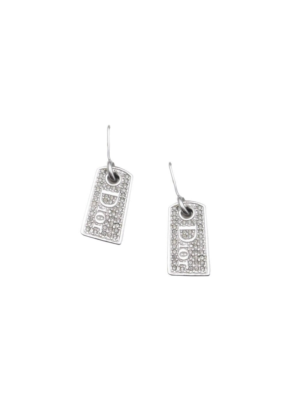 Christian Dior 2000s Dog Tag Earrings