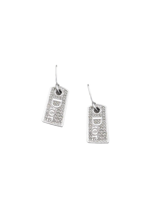 Christian Dior 2000s Dog Tag Earrings