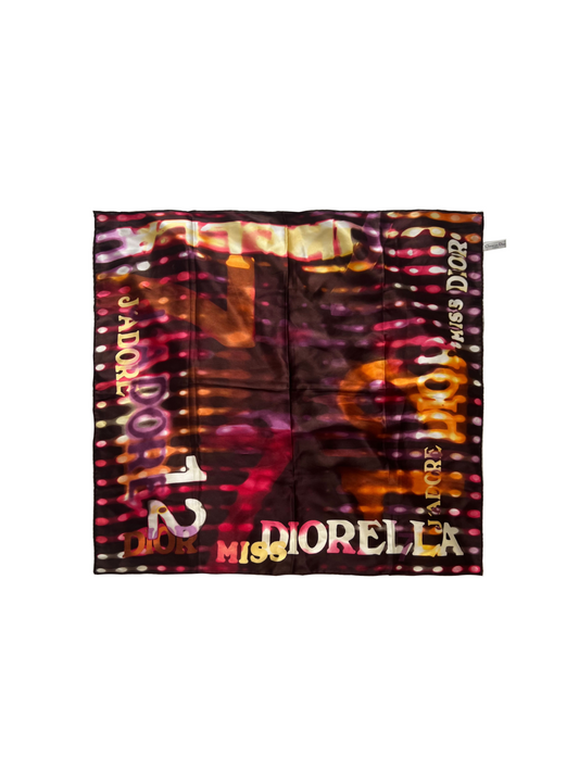 Christian Dior 2001 Silk Miss Diorella Scarf