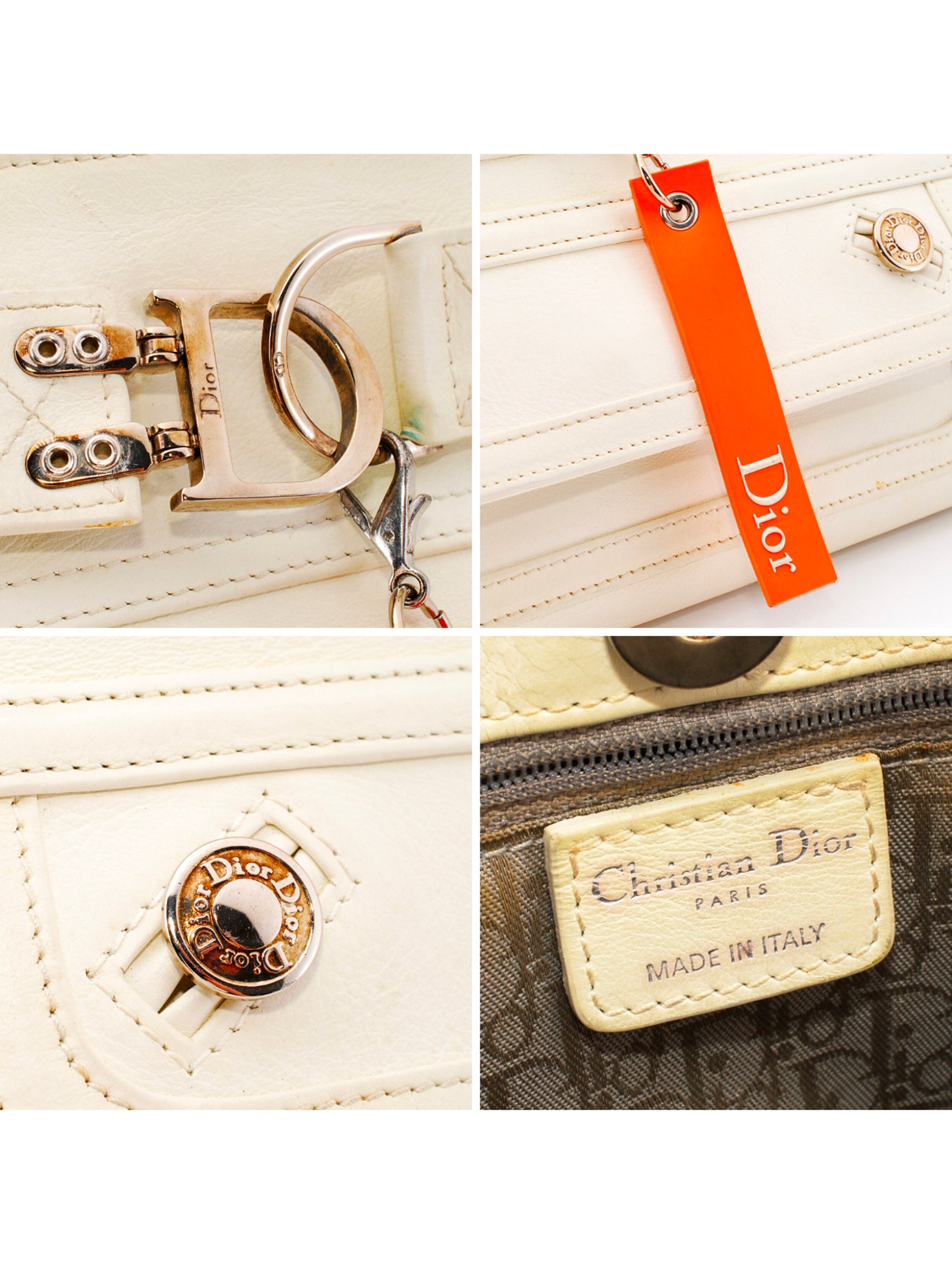 Christian Dior 2000s Flight White Handbag