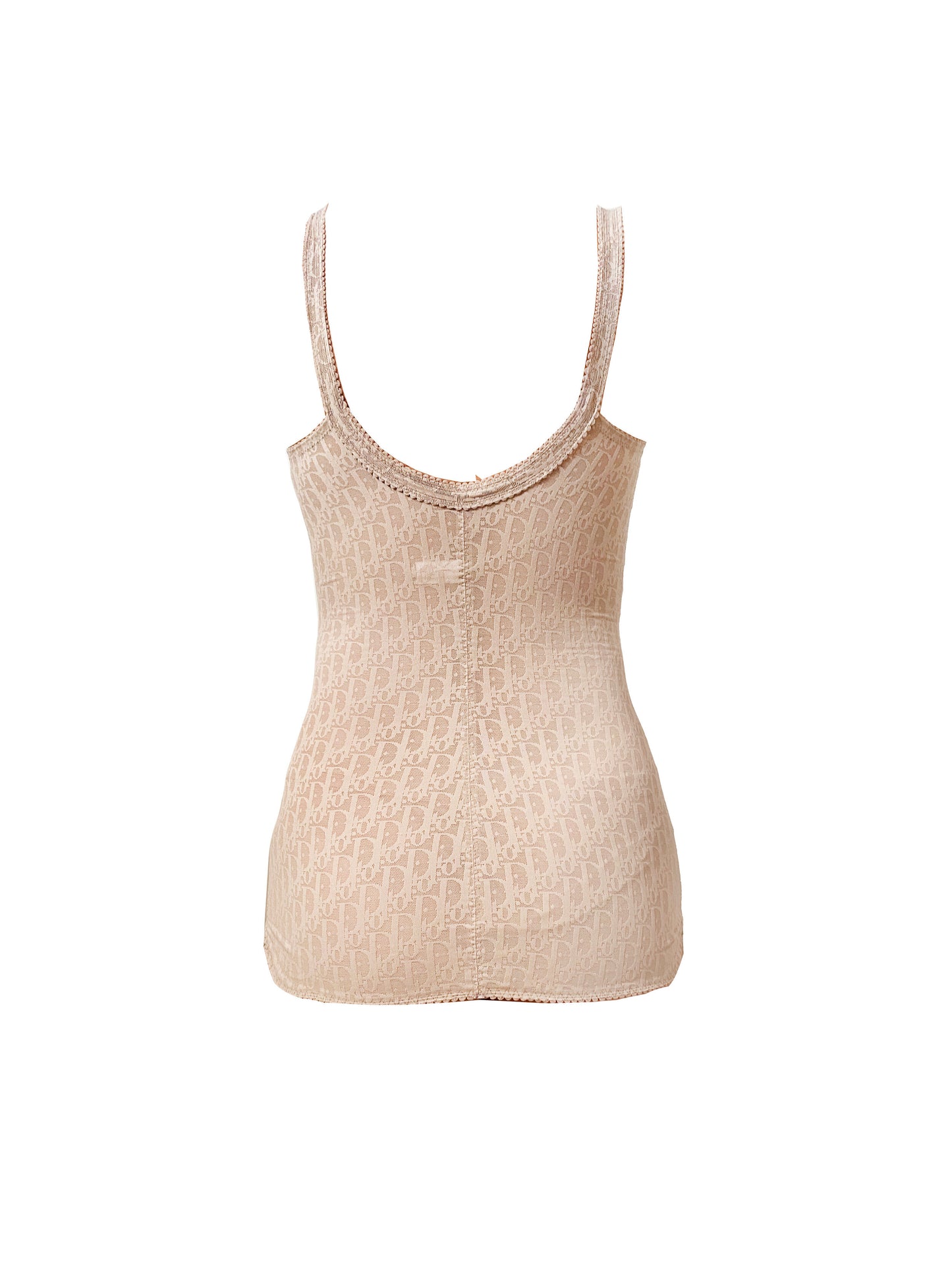 Christian Dior 2000s Biege Monogram Bodysuit