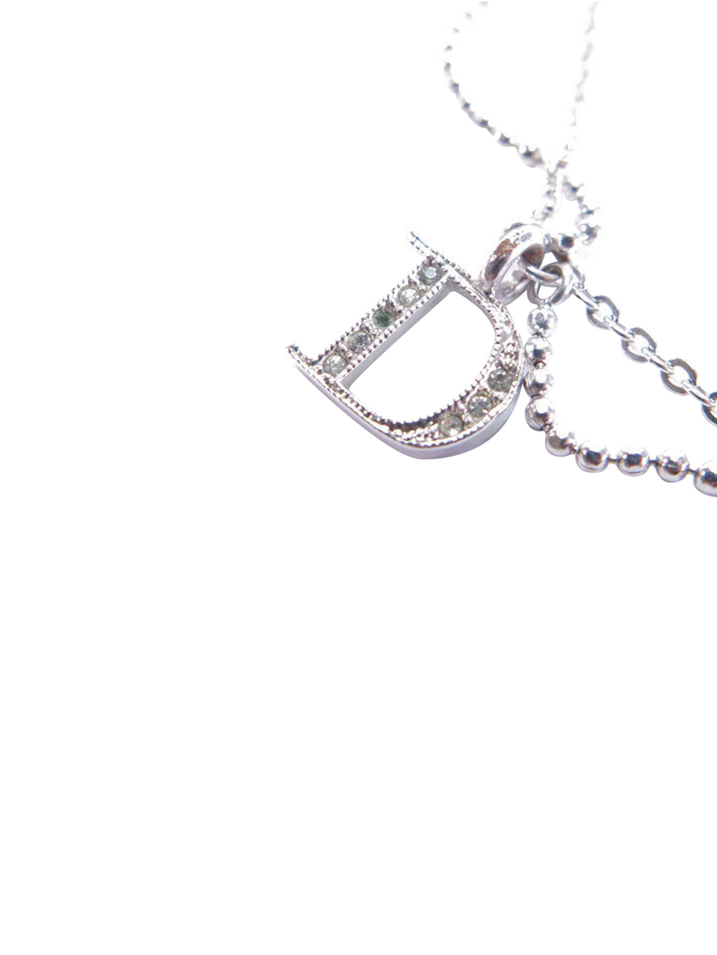 Christian Dior 2000s Silver Chain Charm Bracelet