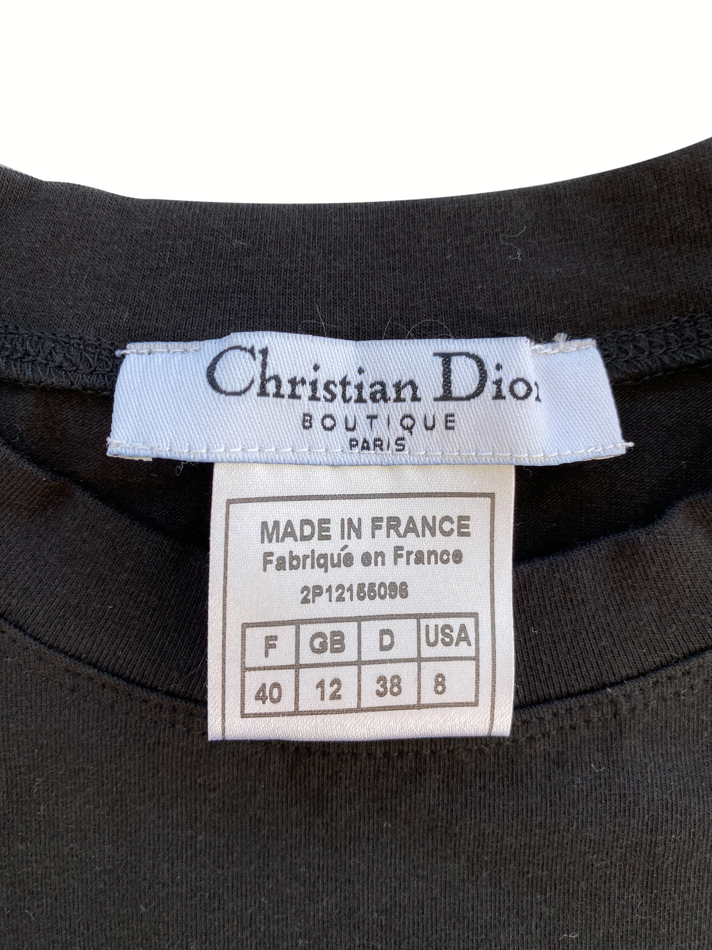Christian Dior 2002 J'adore Pink and Black T-Shirt