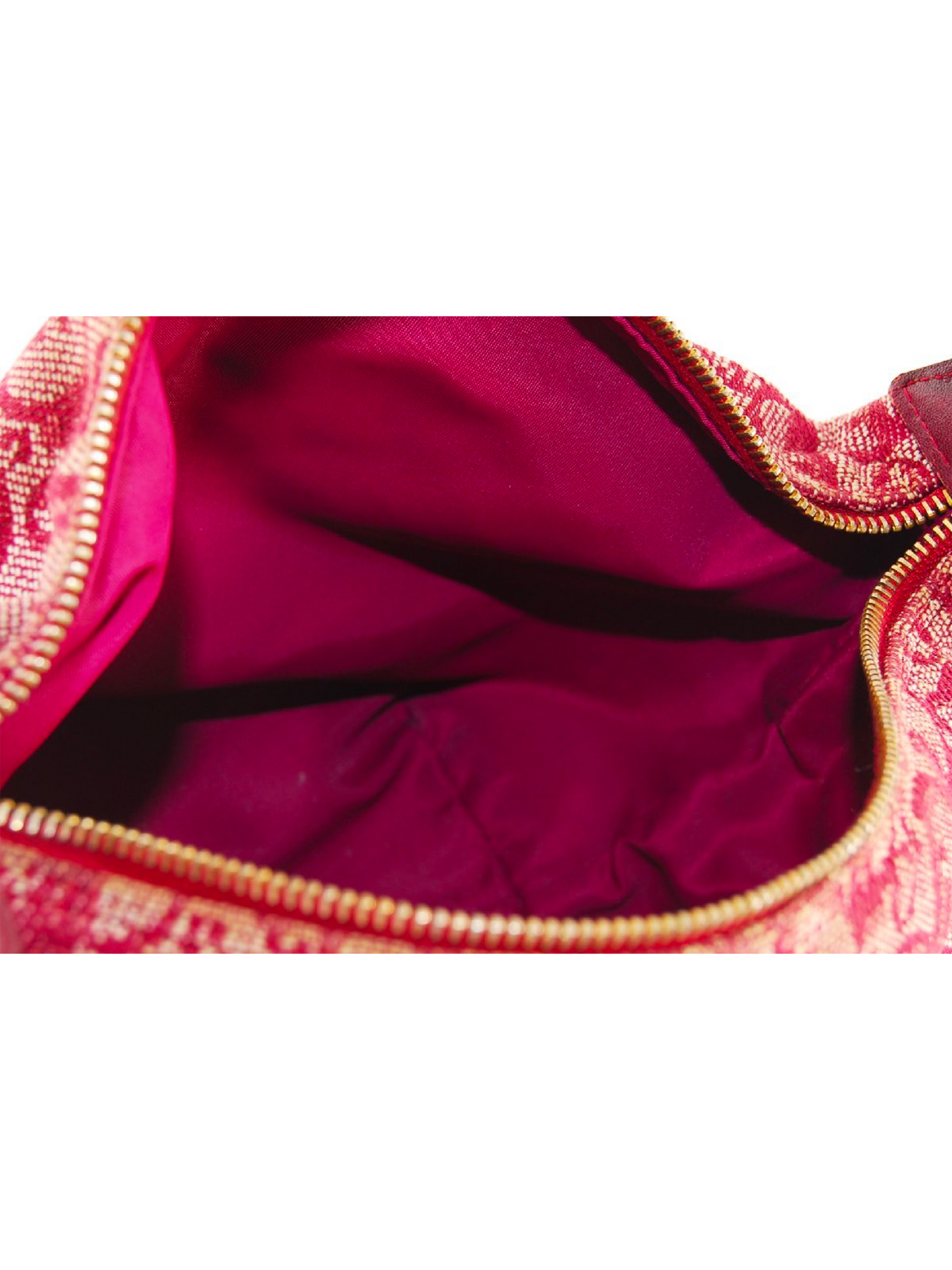 Christian Dior 2000s Red Mini Trotter Pouch