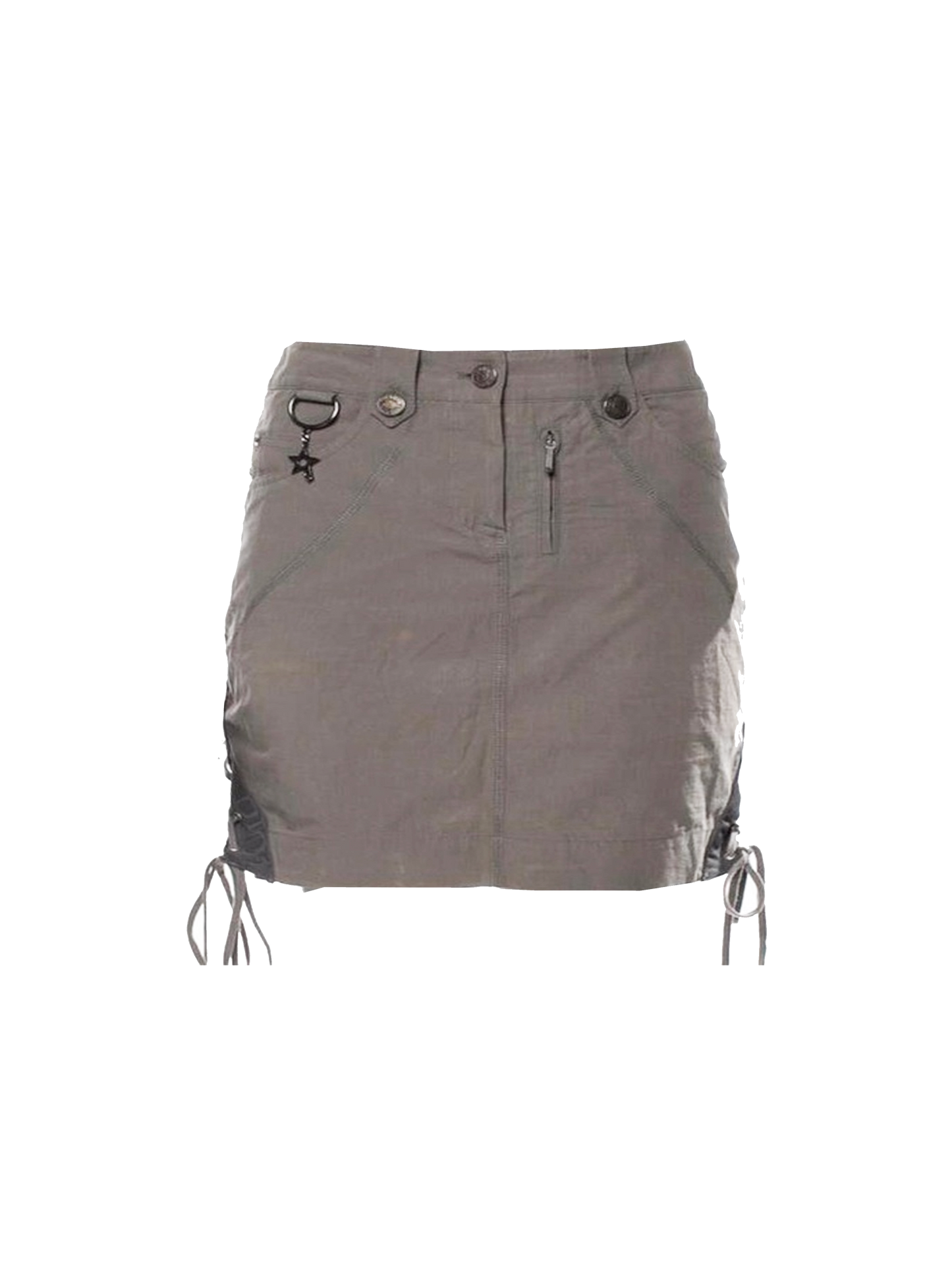 Christian Dior 2004 Grey Galliano Lace Skirt